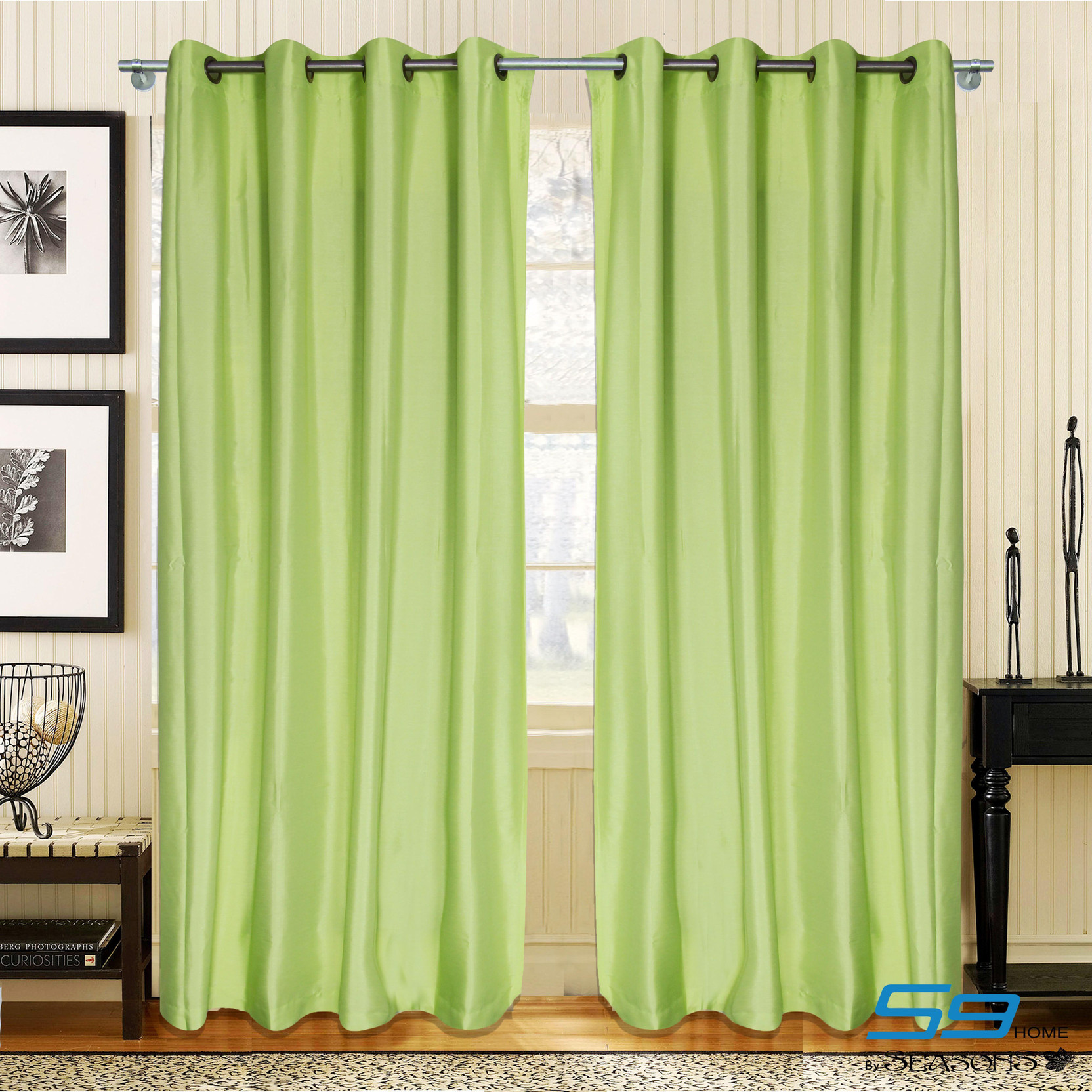 S9 Home By Seasons 228 6 Cm 8 Ft Polyester Door Curtain Pack Of
