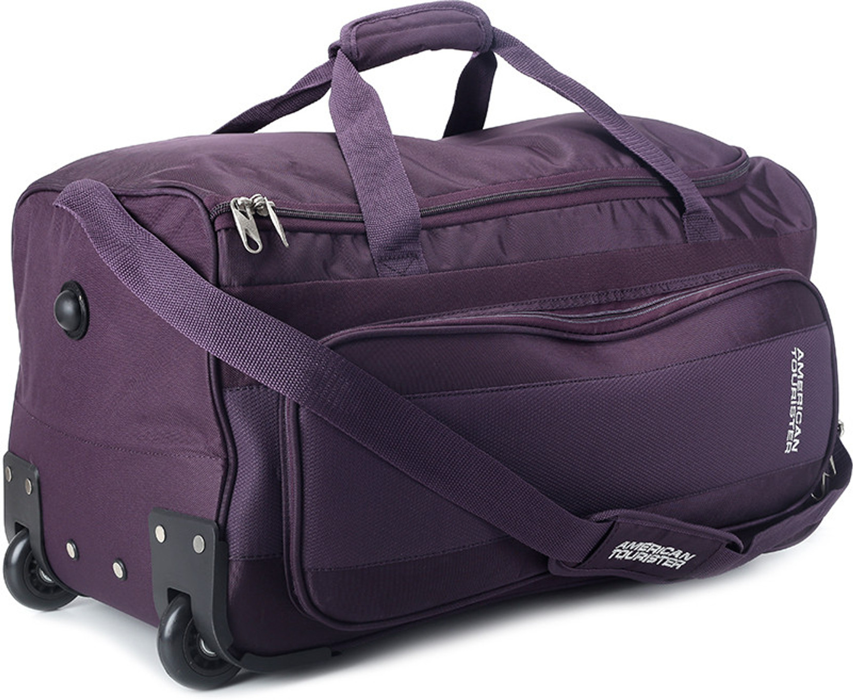 American Tourister Aegis Plus 23 inch/58 cm Duffel Strolley Bag Purple