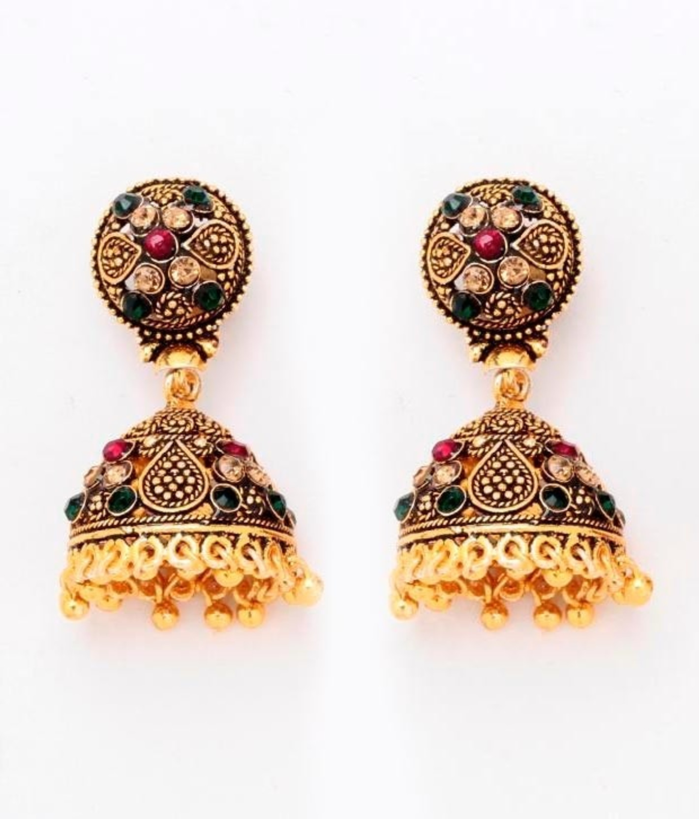yellow earrings flipkart