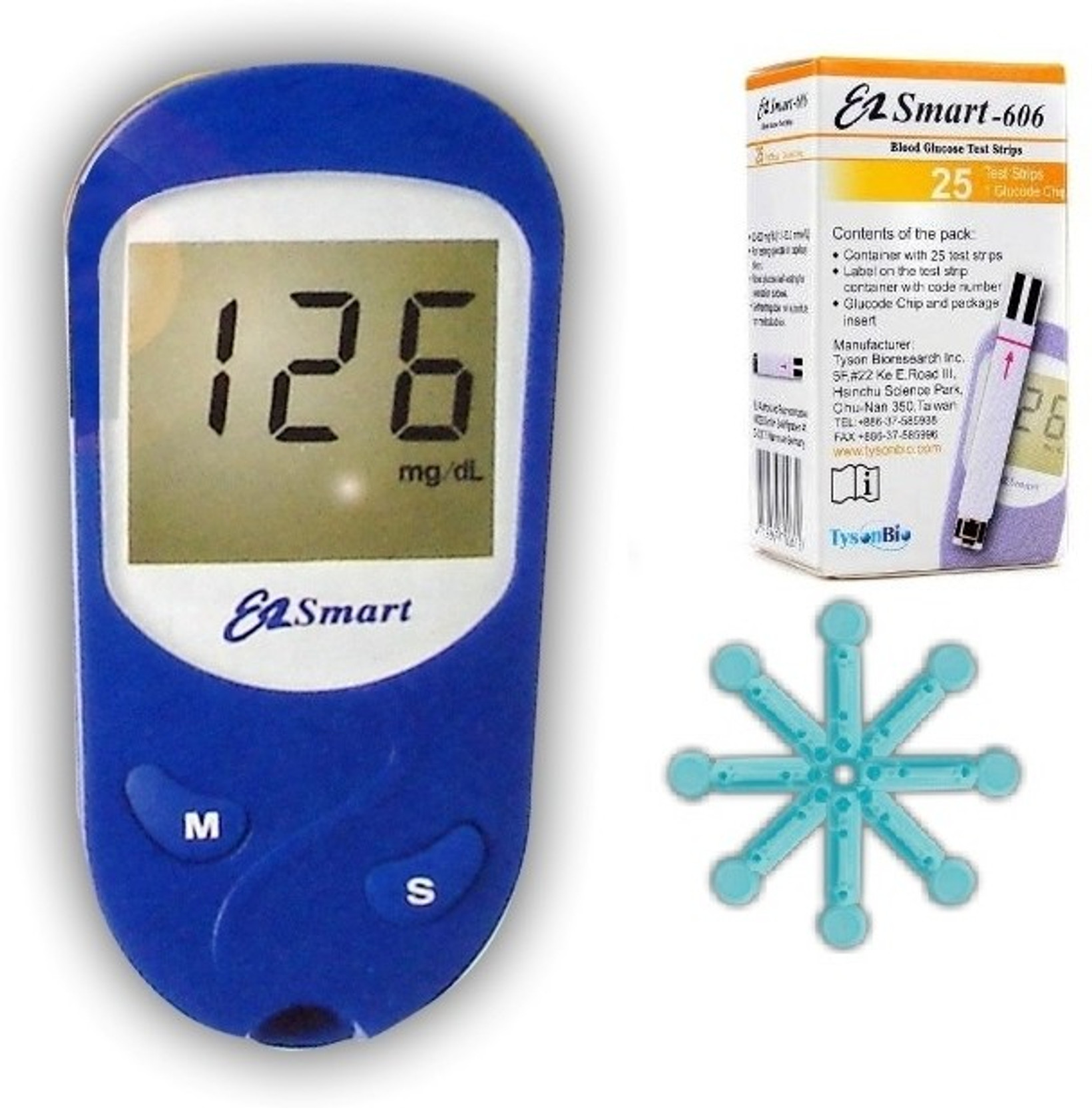 EZ Smart 606 with 25 Strips and 25 Lancets Price in India