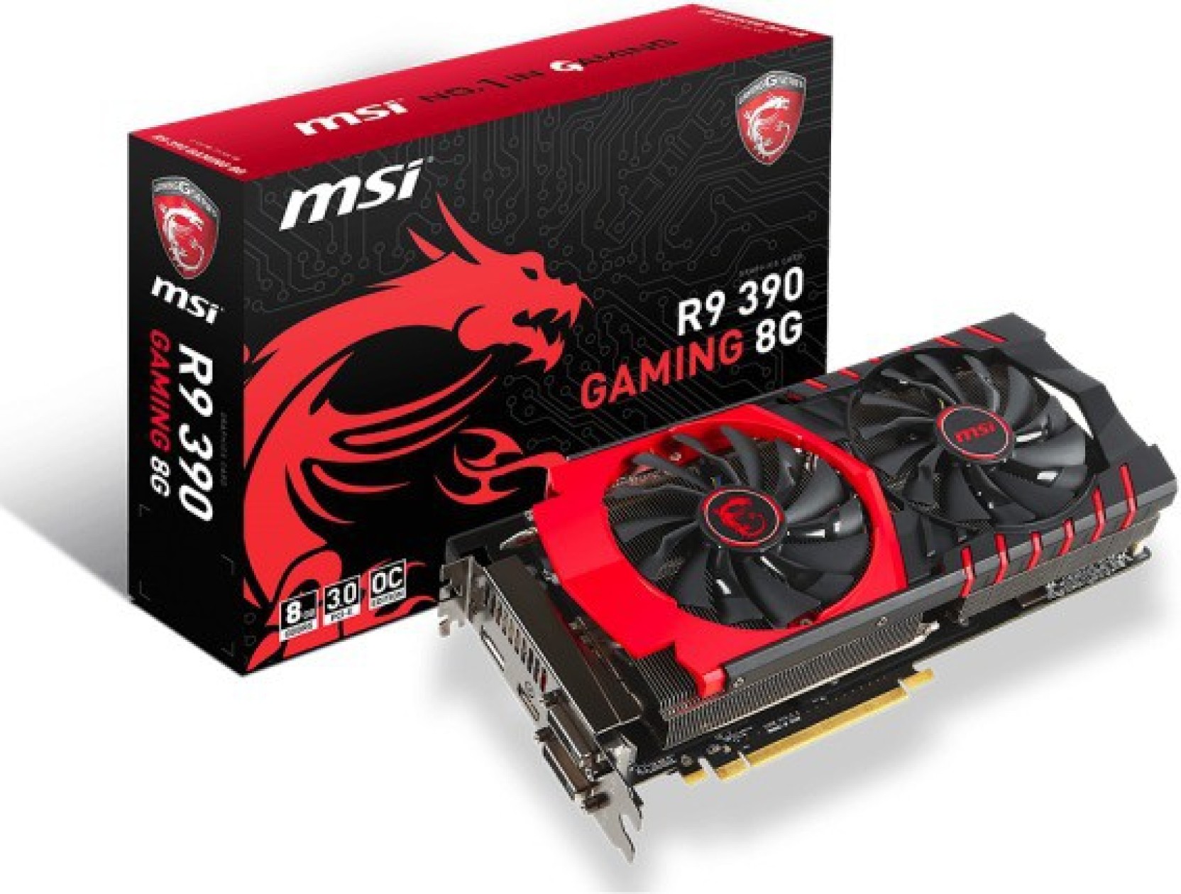 MSI AMD/ATI R9 390 GAMING 8G 6 GB GDDR5 Graphics Card ...