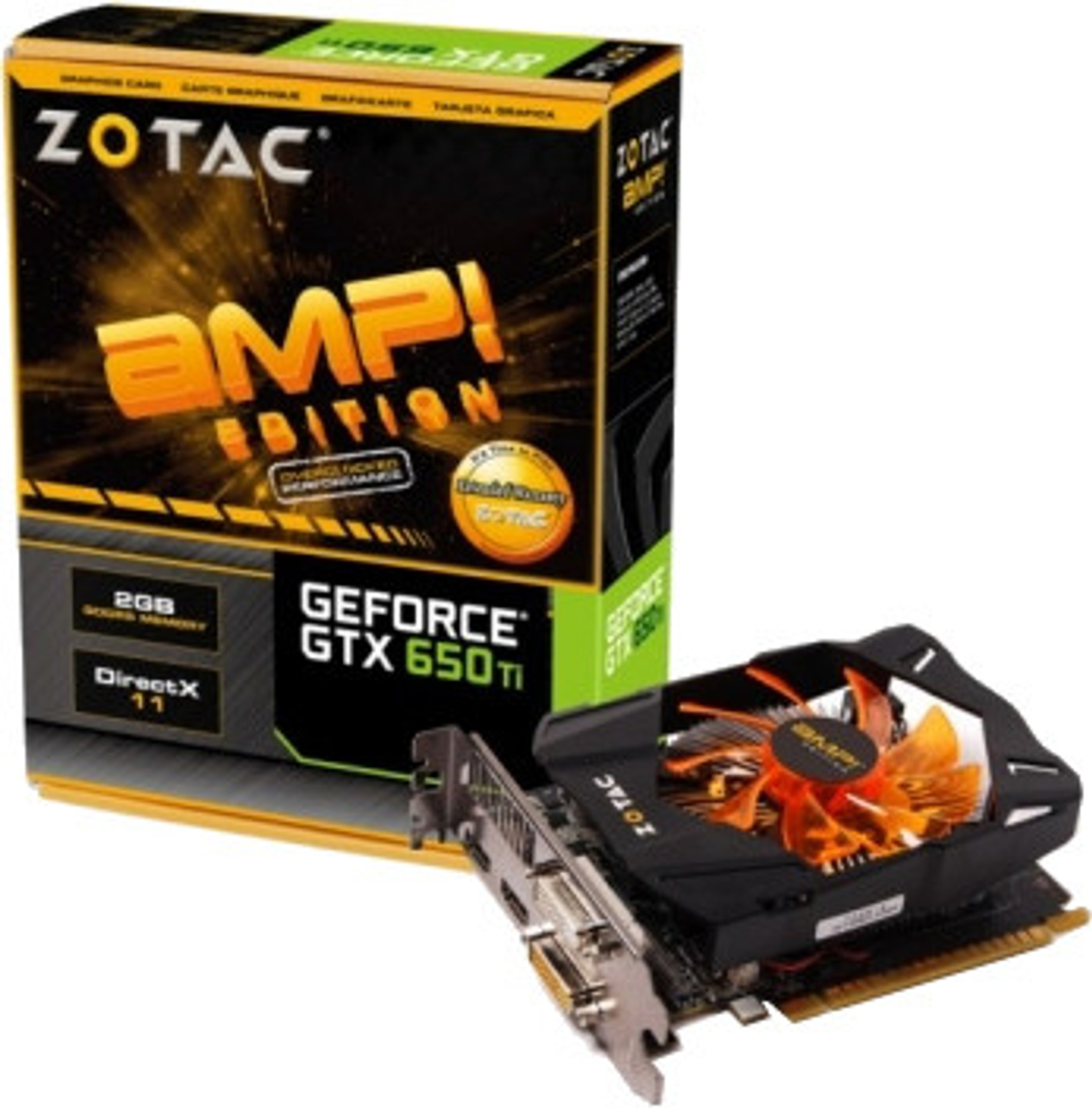 Zotac NVIDIA GTX 650 Ti AMP! Edition 2GB 2 GB GDDR5 Graphics Card ...