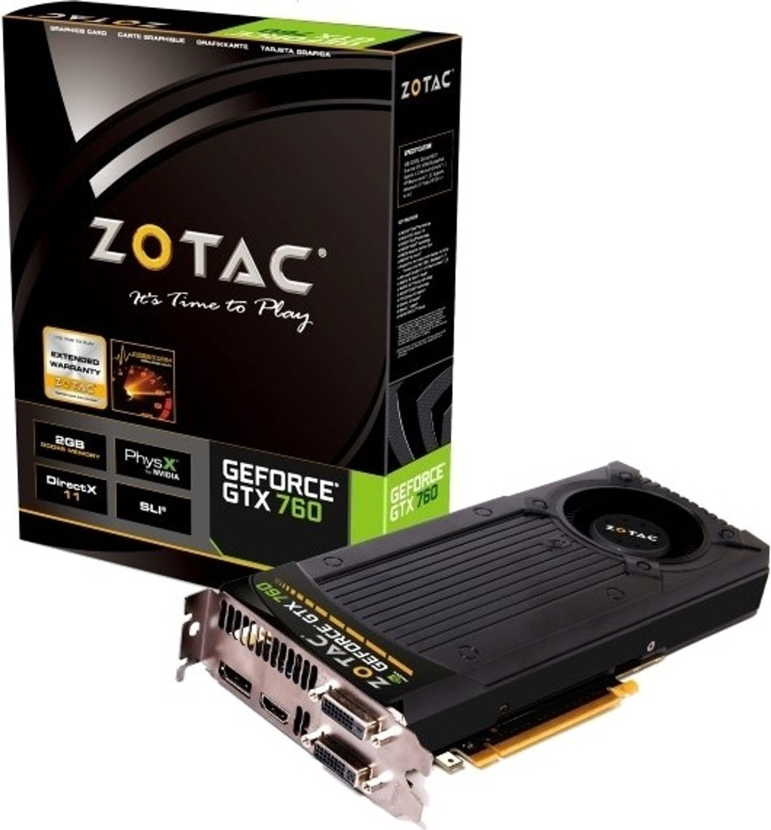 ZOTAC NVIDIA GeForce GTX 760 2GB Graphics Card Zotac