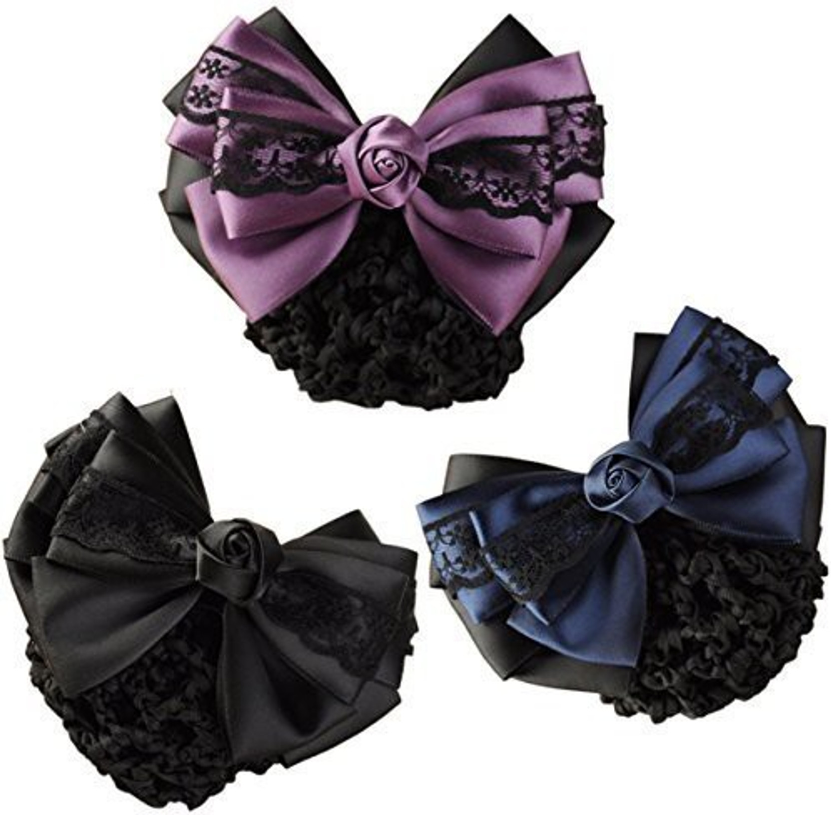 Livezone Pack Of 3 Women Hair Bun Cover Net Snood Hairnet