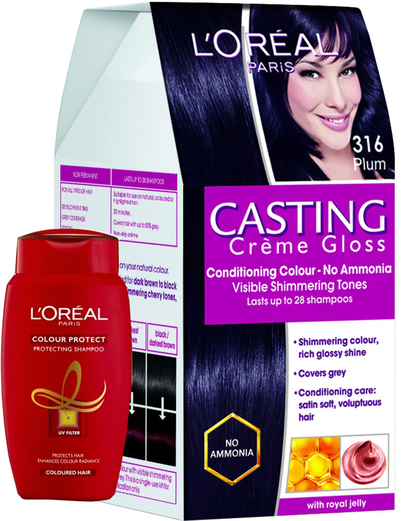 L Oreal  Paris Casting Creme Gloss Plum 316 with Offer 