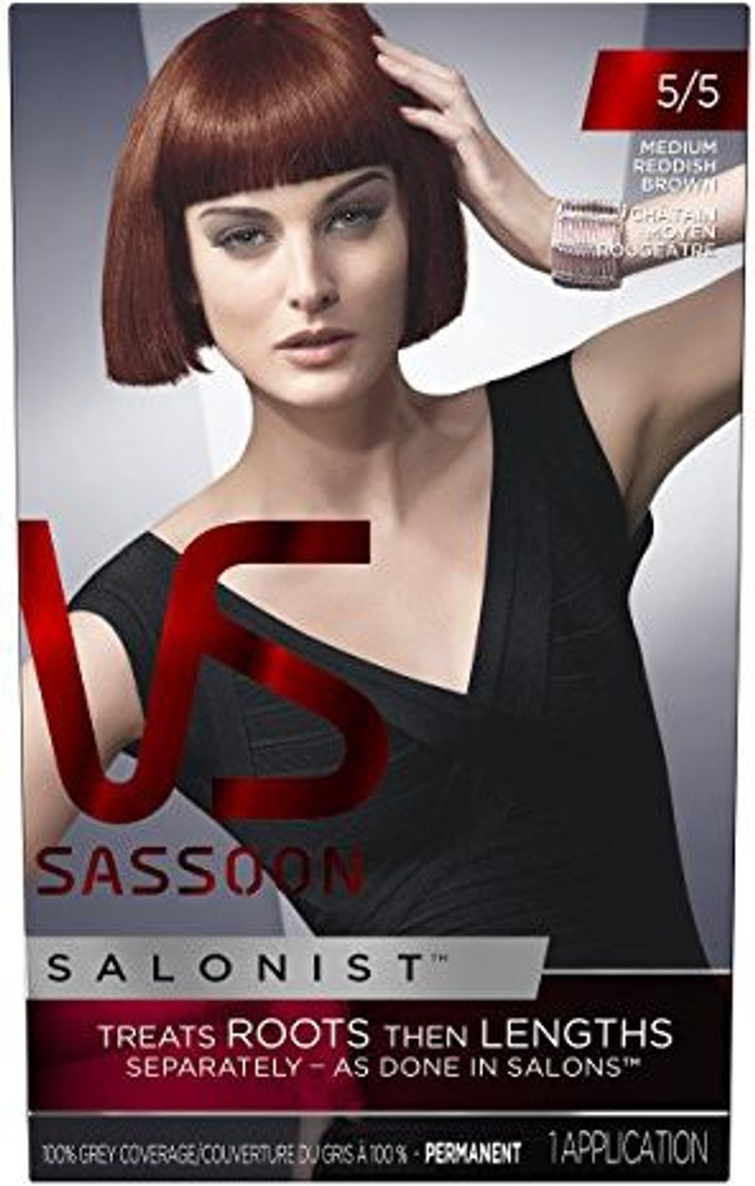 Vidal Sassoon Permanent Salonist 5 5 Medium Reddish Brown Hair