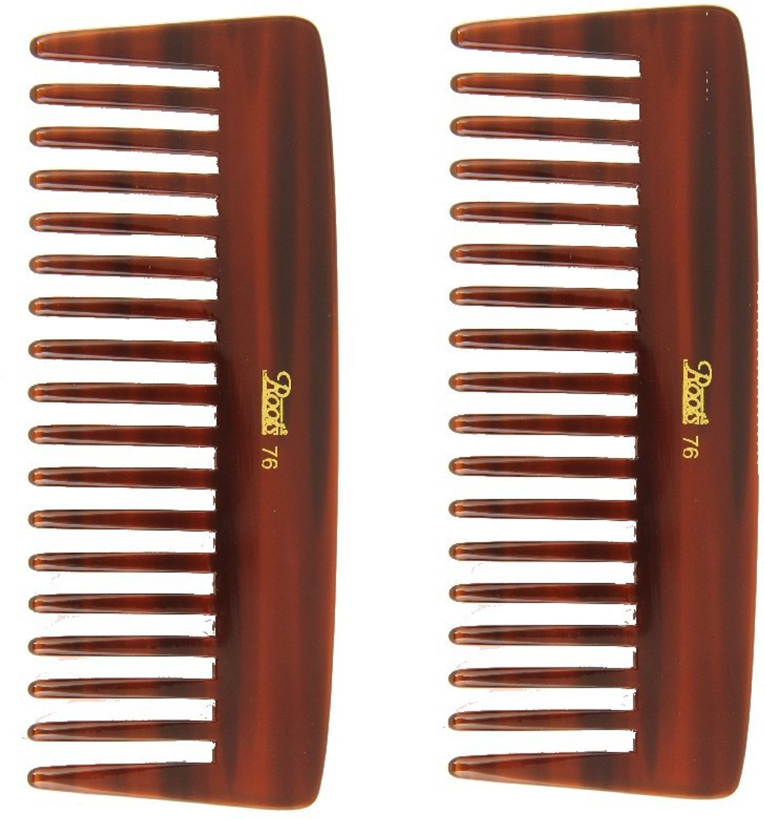 Roots Brown Wide Teeth Comb For Wavy Curly Medium Length Hair