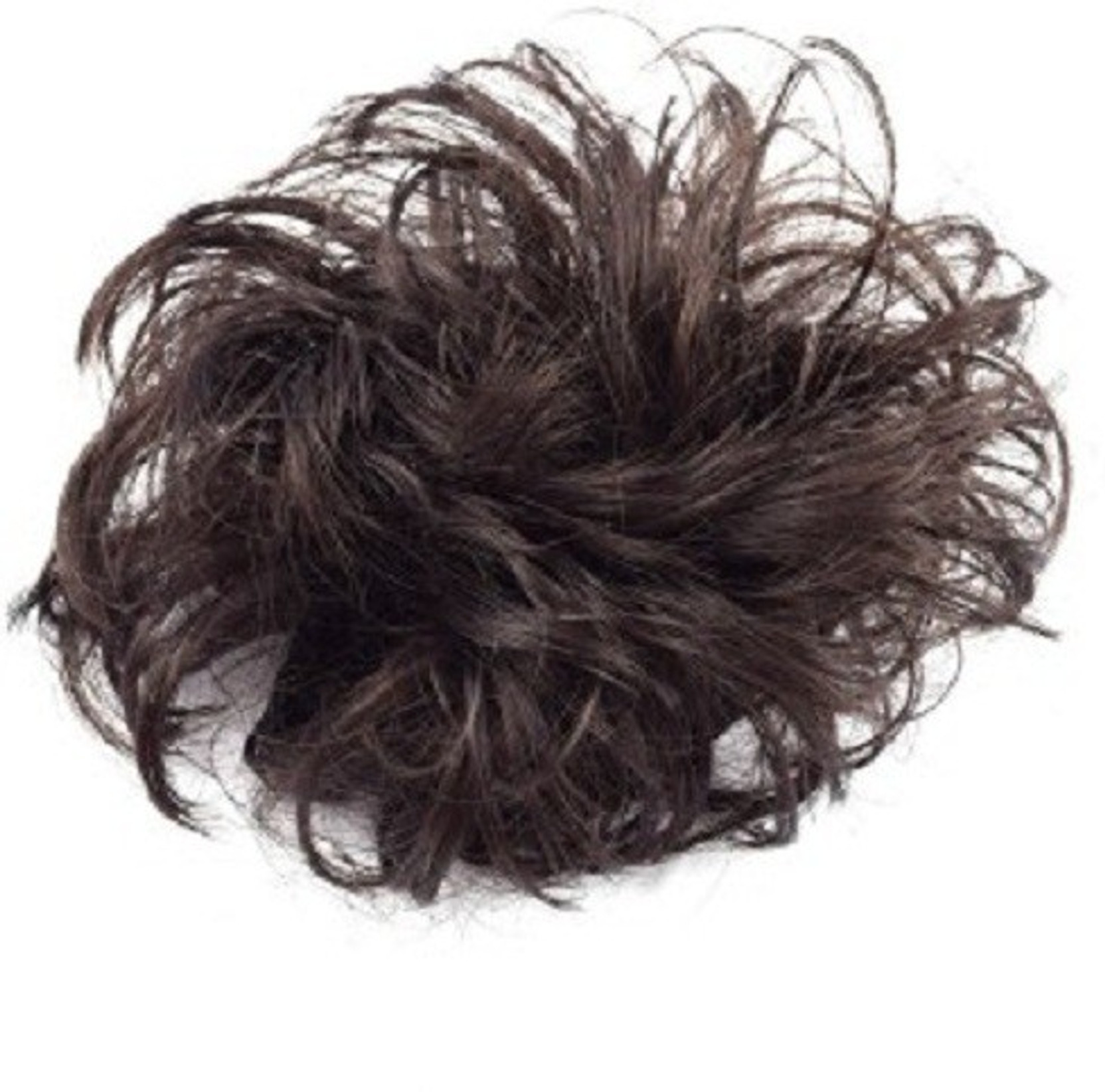 Luv Li Professionl Brown Bun Juda Elastic Rubber Style Hair On Offer