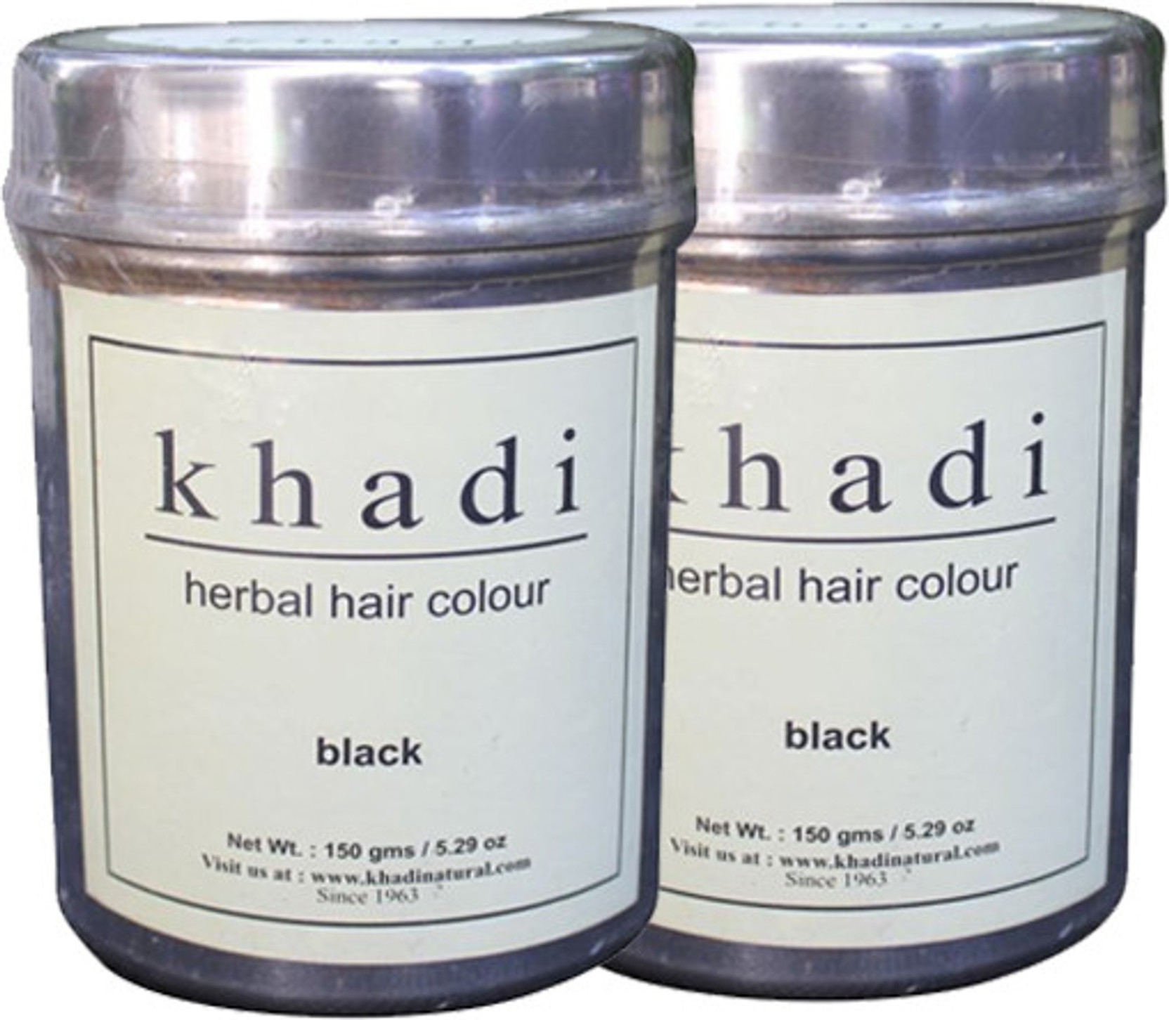 Khadi Herbals Herbal Hair Color Black (Twin Pack) Price in India, Buy Khadi Herbals Herbal