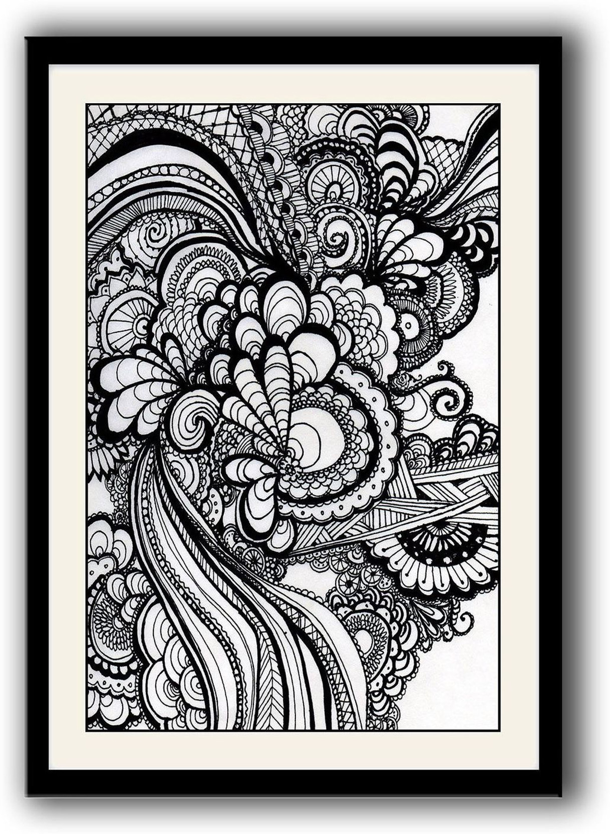 Artifa Doodle Art Framed Wall Painting Canvas Painting Price In