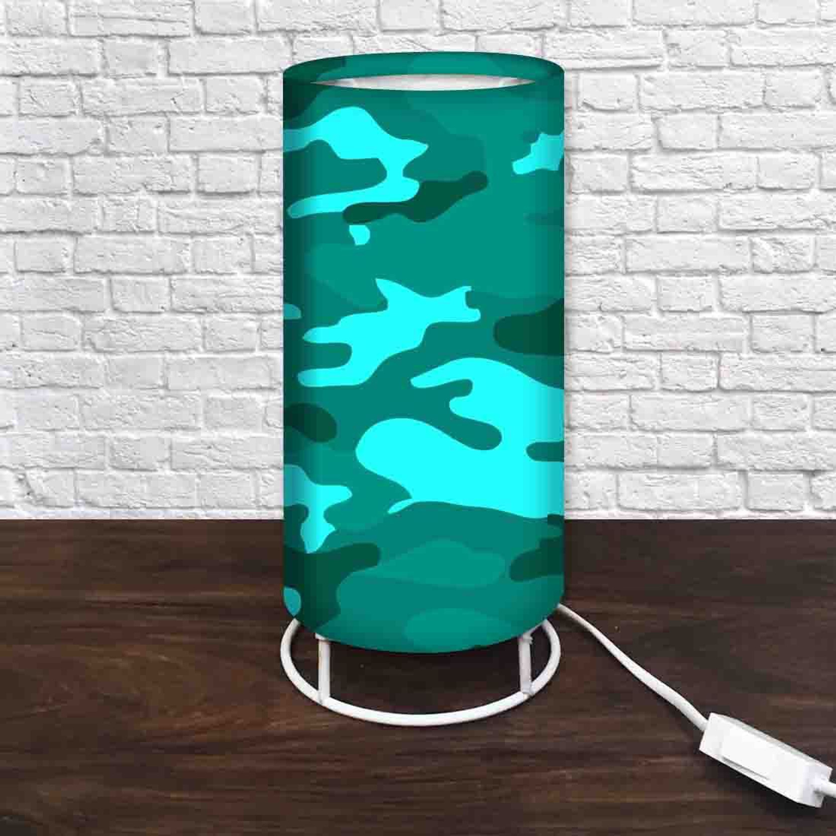 Nutcase Sea Blue Army Camo Table Lamp Price In India Buy Nutcase