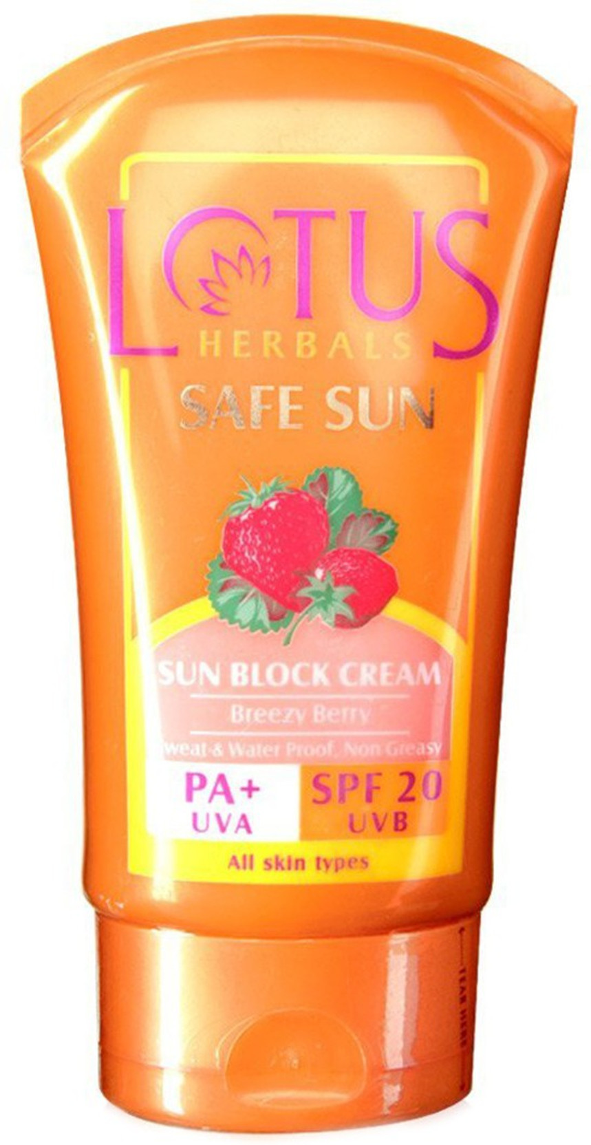Lotus Herbals Safe Sun Block Cream SPF 20 PA+ Price in India, Buy