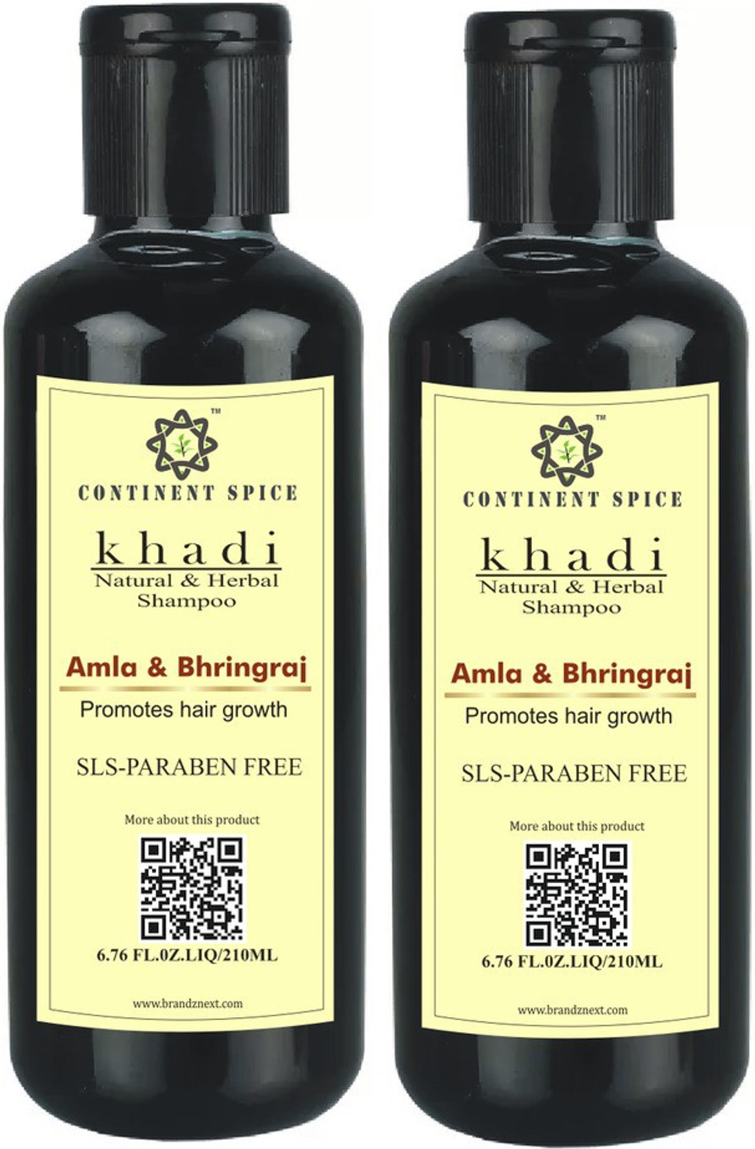 Khadi Natural & Natural Shampoo Amla & Bhringraj (SLSParaben Free) Continent Spice CS682005
