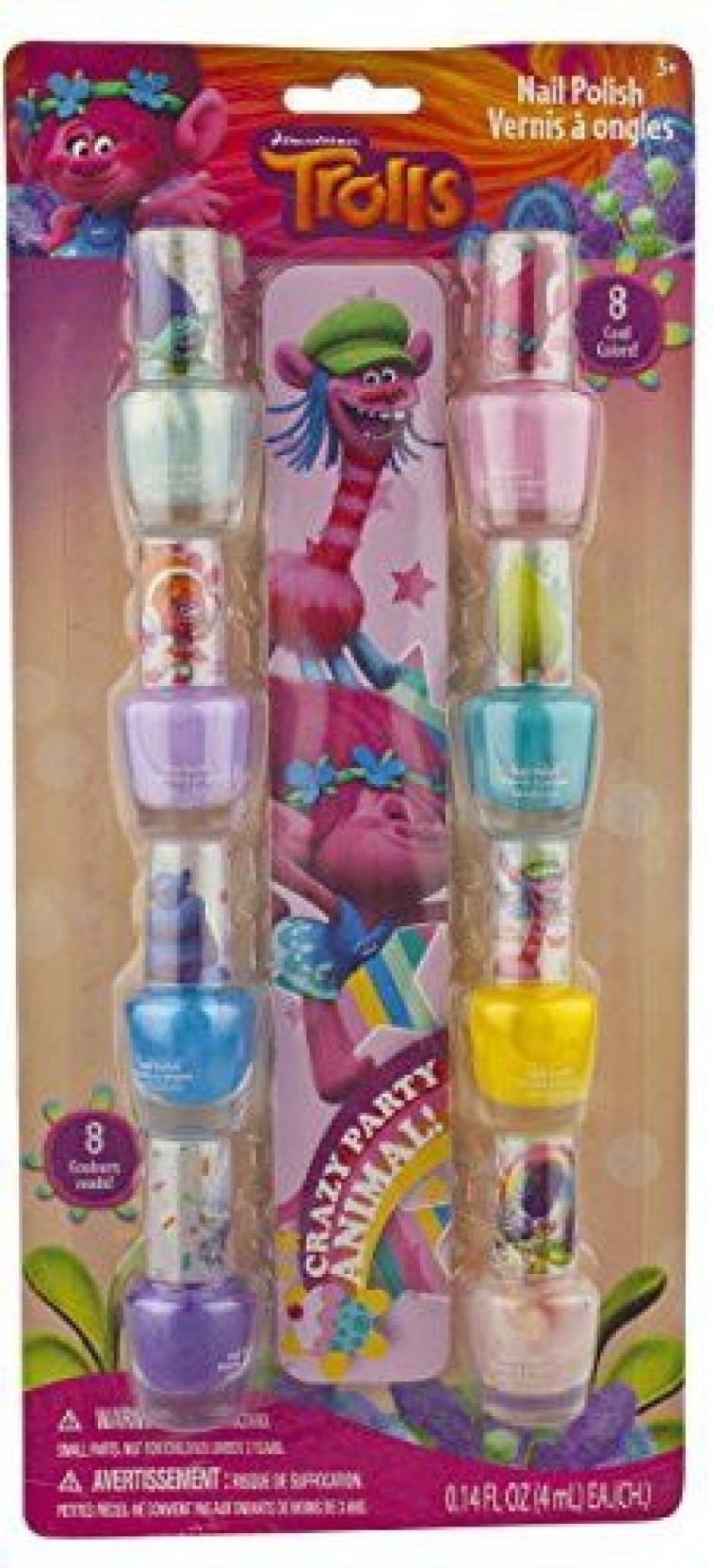Dreamworks Trolls 8 PCS Nail Art Collection Gift Set Licensed Authentic NEW