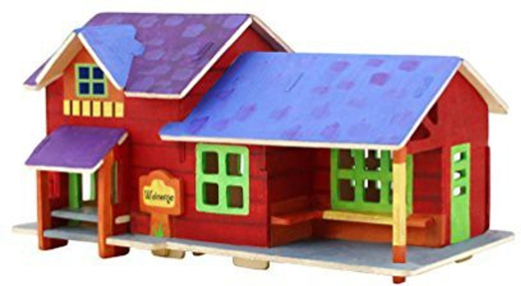 Robotime 3 D Wooden Norway Store Puzzle Diy Miniature Room Kit