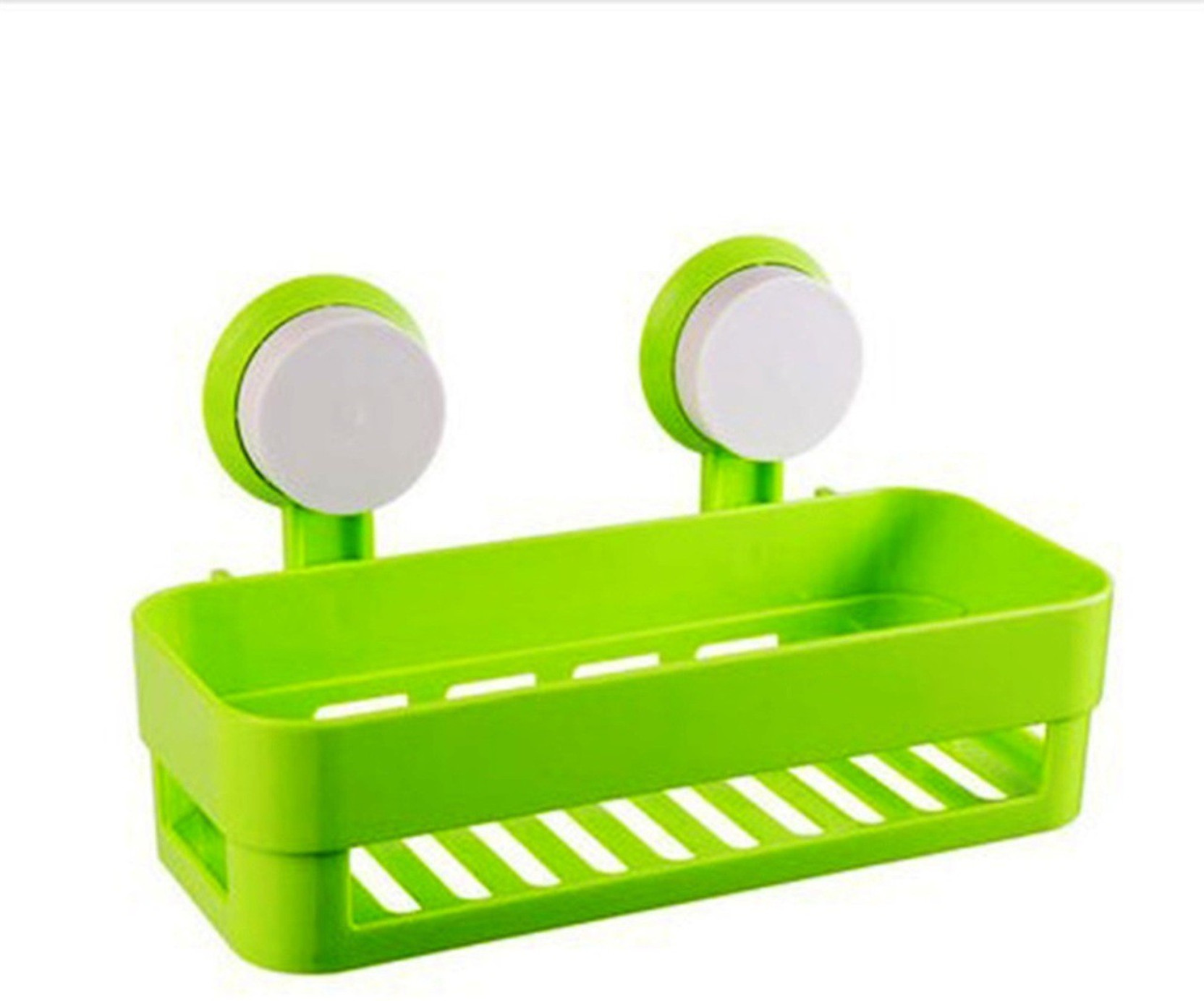 Kitchen Bathroom Shelf Storage Shower Sucker Hanger Rack Wall Cabinets Organizer