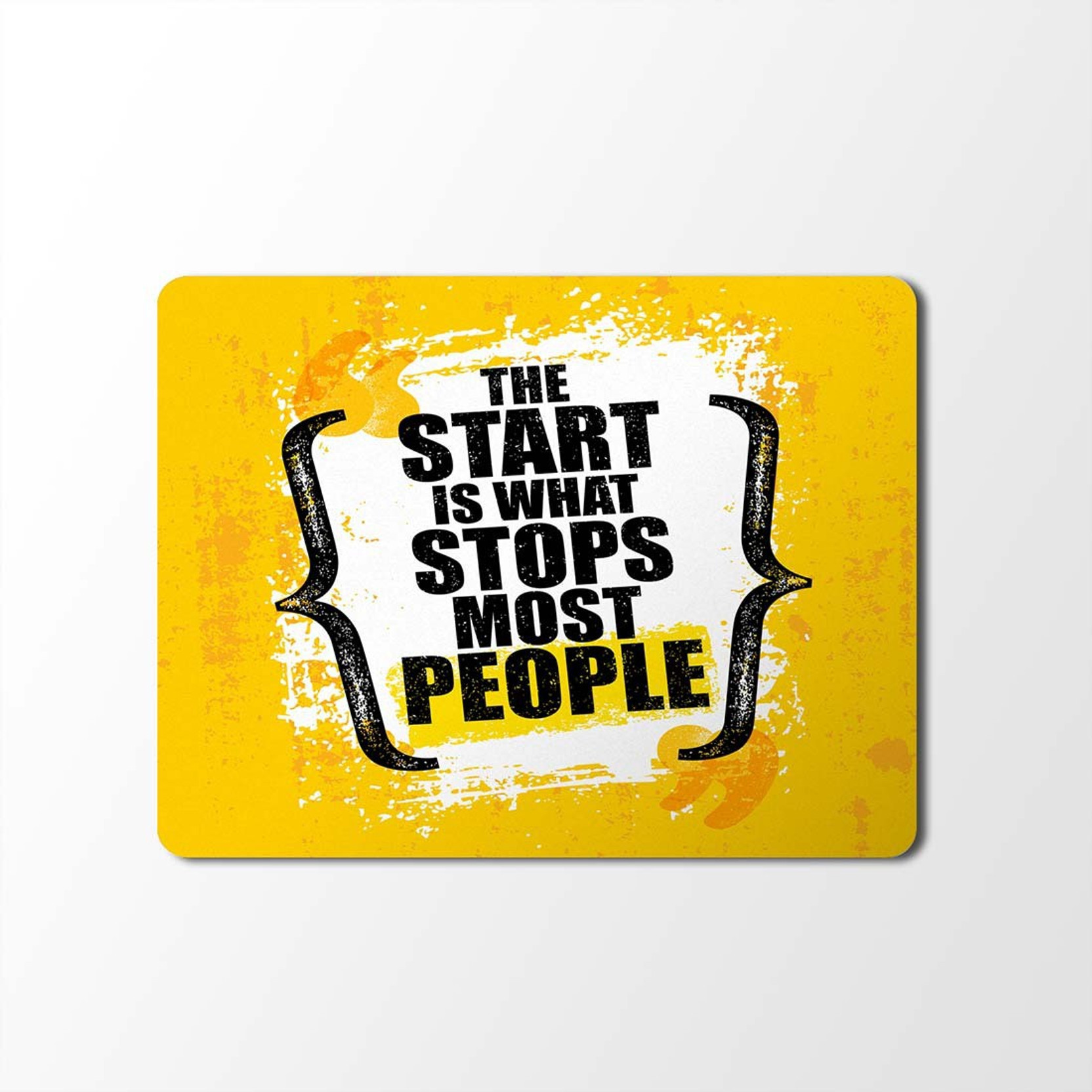 100yellow Mouse Pad Motivational Quotes Designer Mouse Pad