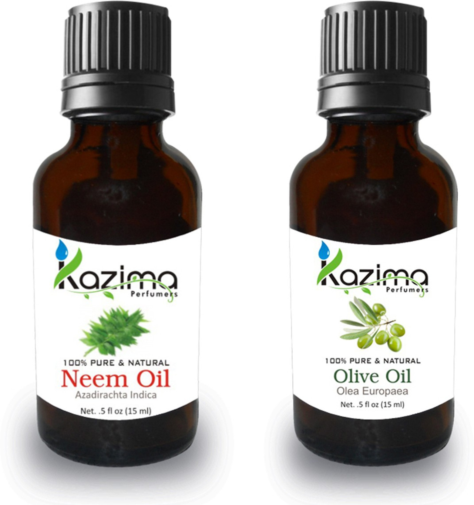 Kazima Combo Of Neem And Olive Oil For Hair Growth Skin Hair Oil
