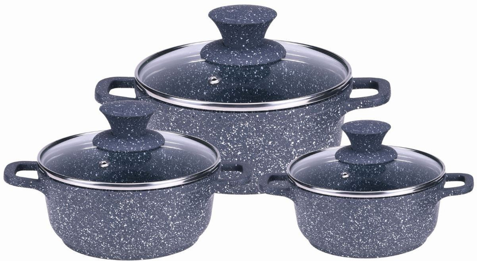 Wonderchef Wonderchef Granite DieCast Casserole Set (Induction Base