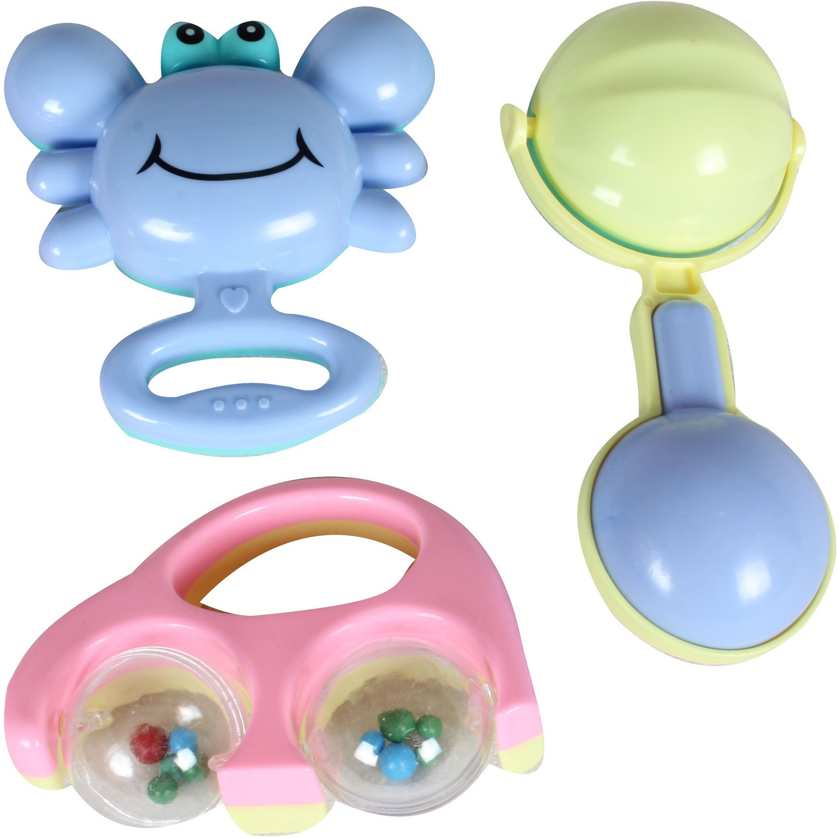 Toys Bhoomi 3 Piece Baby Infant Toddlers Musical Rattle Toys Gym