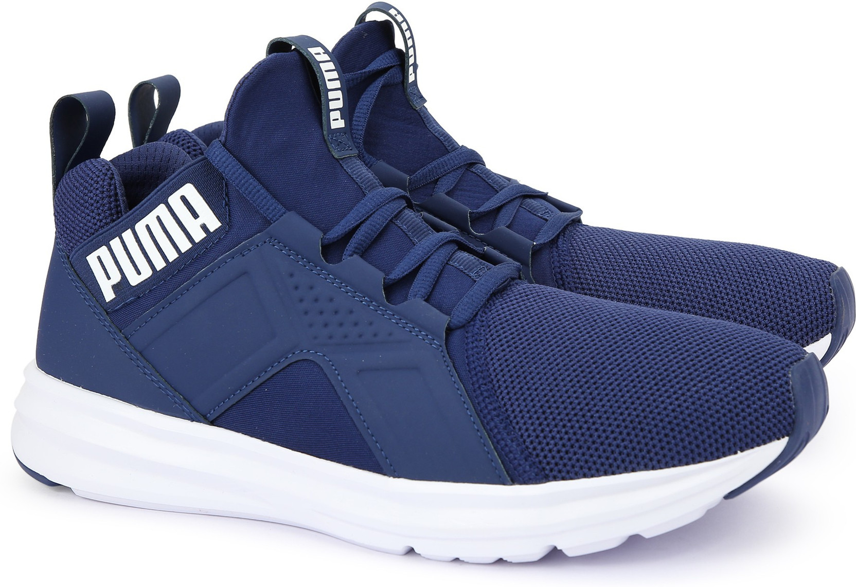 Puma Enzo Mesh Running Shoes - Buy Blue Depths-Puma White Color Puma Enzo Mesh Running Shoes
