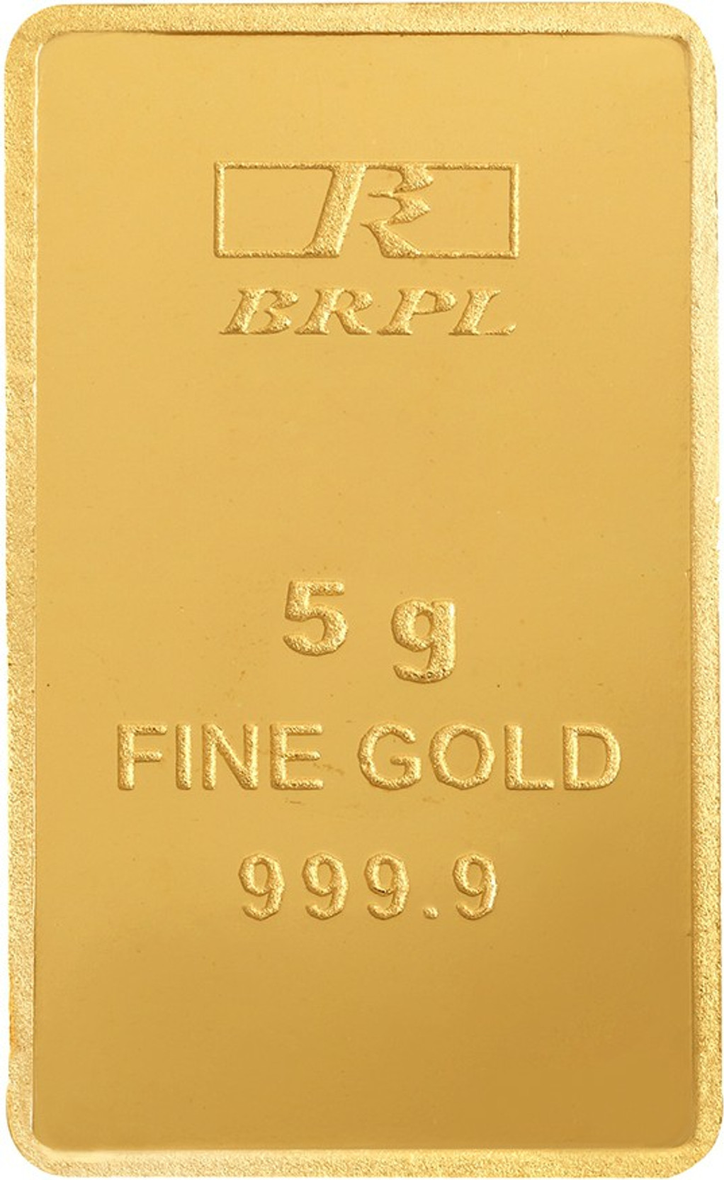 Bangalore Refinery Brpl Purity 24 (9999) K 5 g Gold Bar Price in India