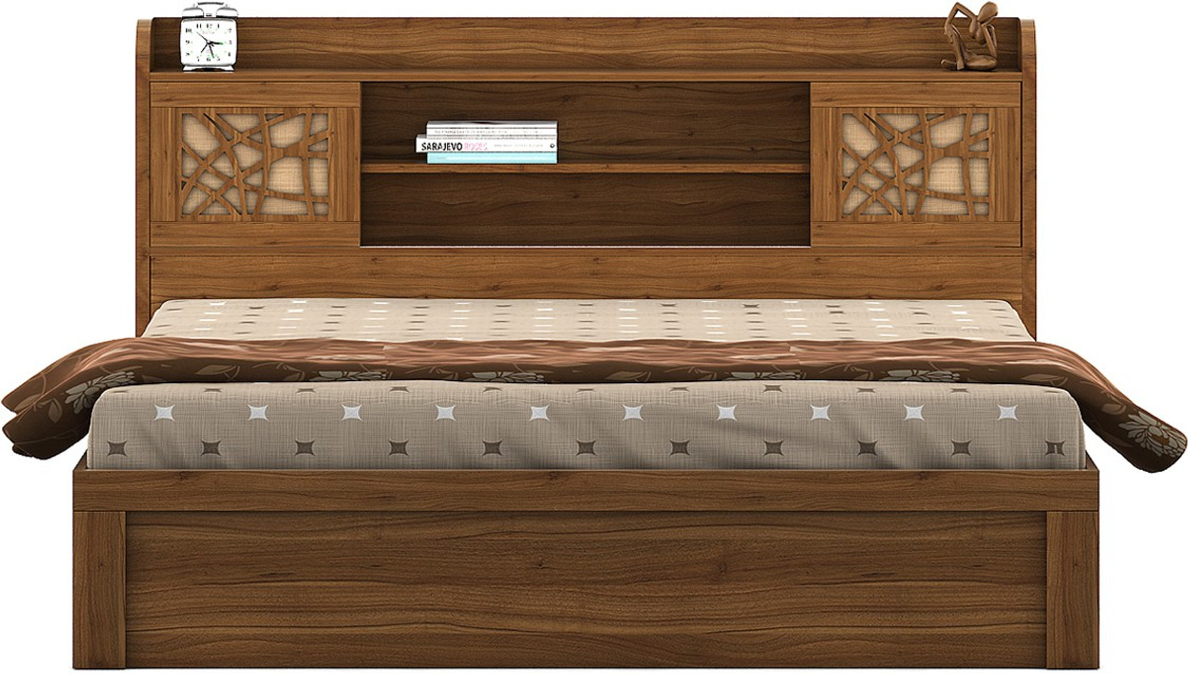 Spacewood Engineered Wood King Bed With Storage Price in India Buy