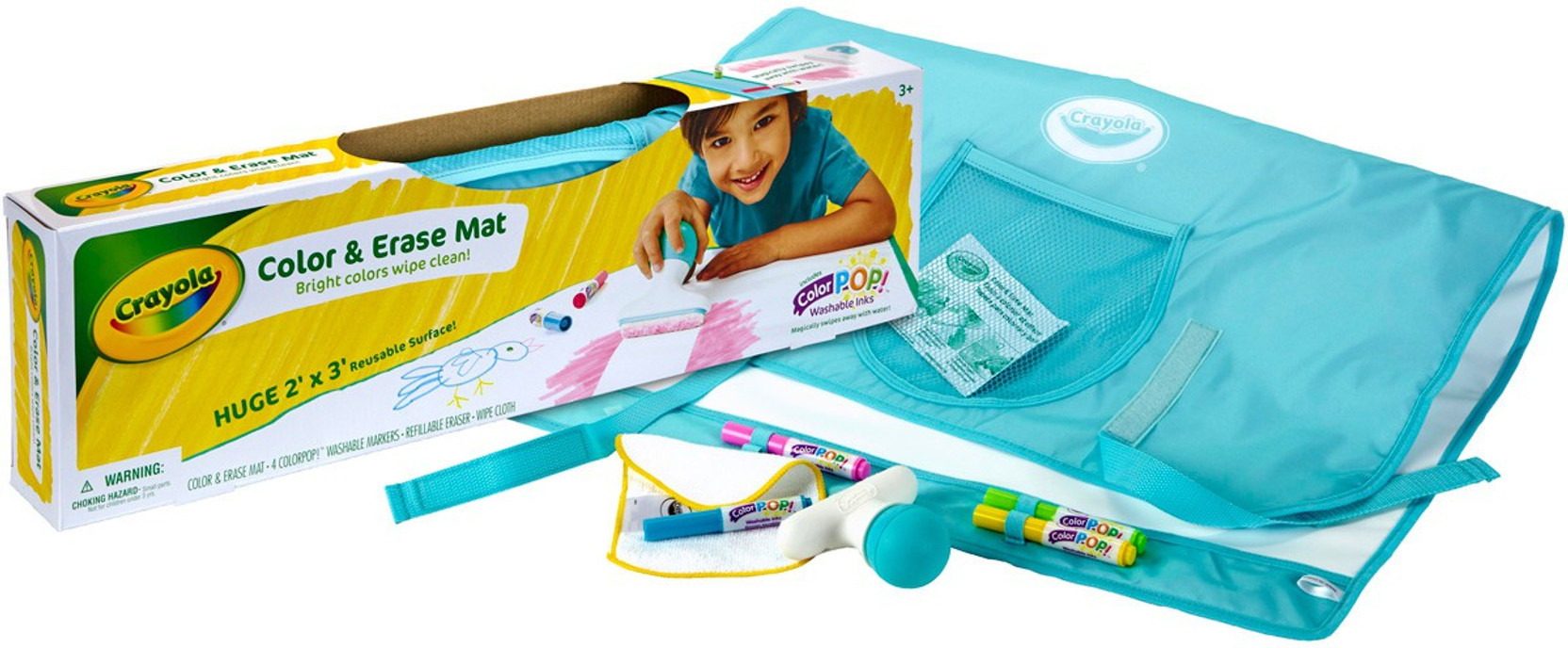 Crayola Color Erase Mat W 4 Color Pop Washable Markers Color
