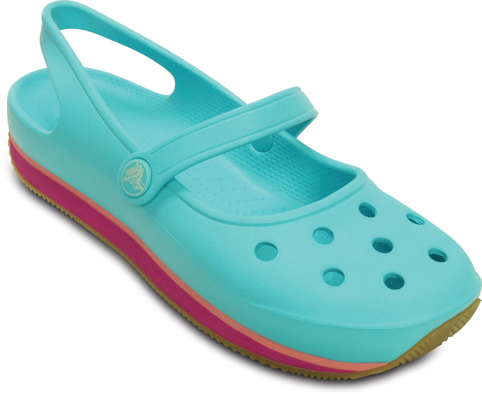 pool blue crocs
