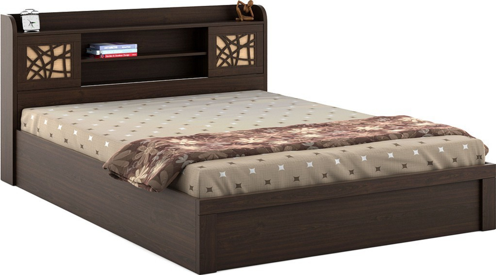 Spacewood Mayflower Engineered Wood King Bed With Storage Price in