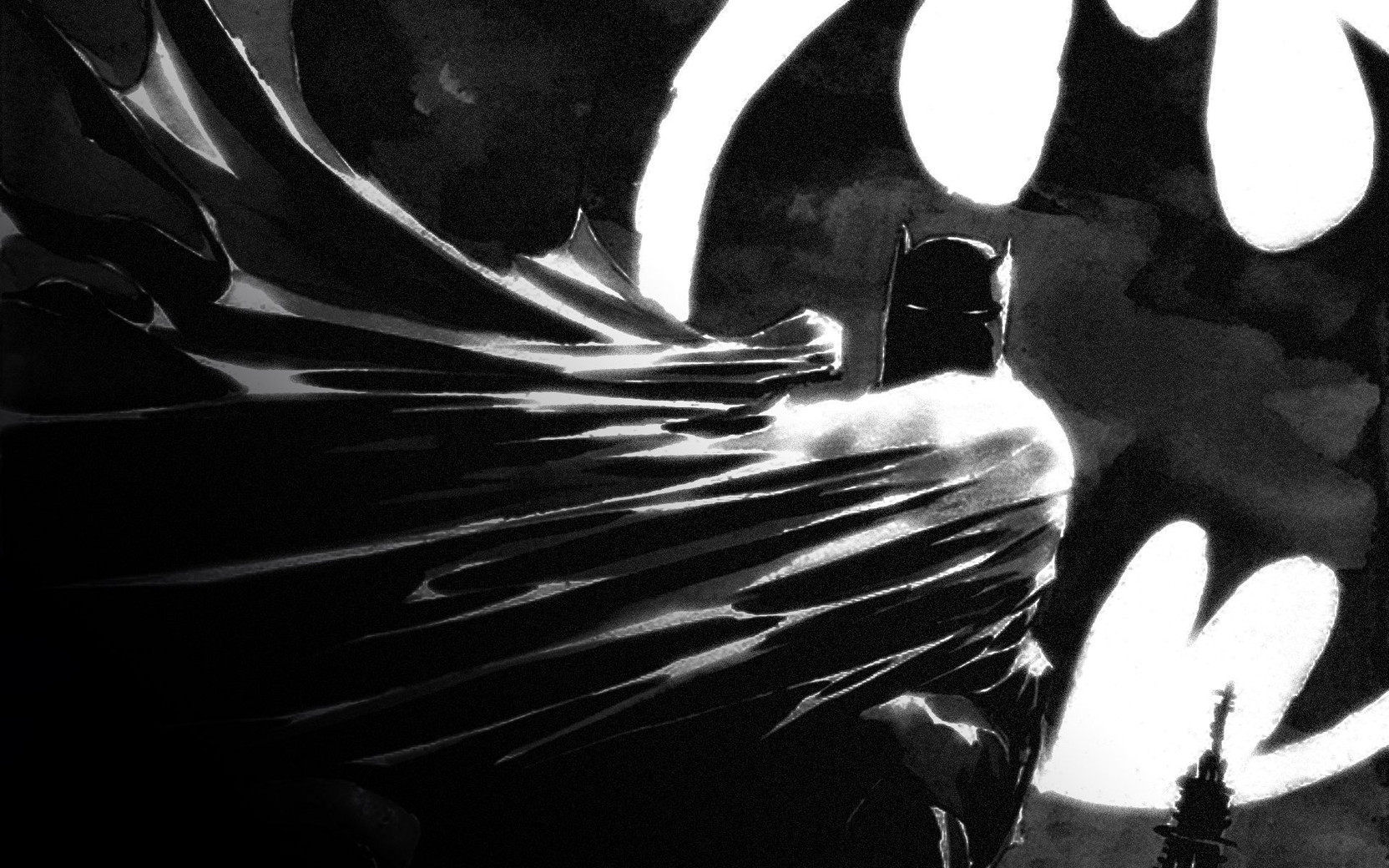 Akhuratha batman dc comics grayscale wall poster paper print on offer
