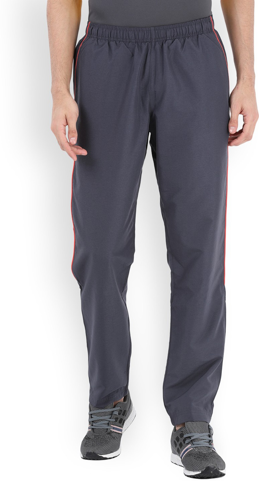 reebok solid men's track pants