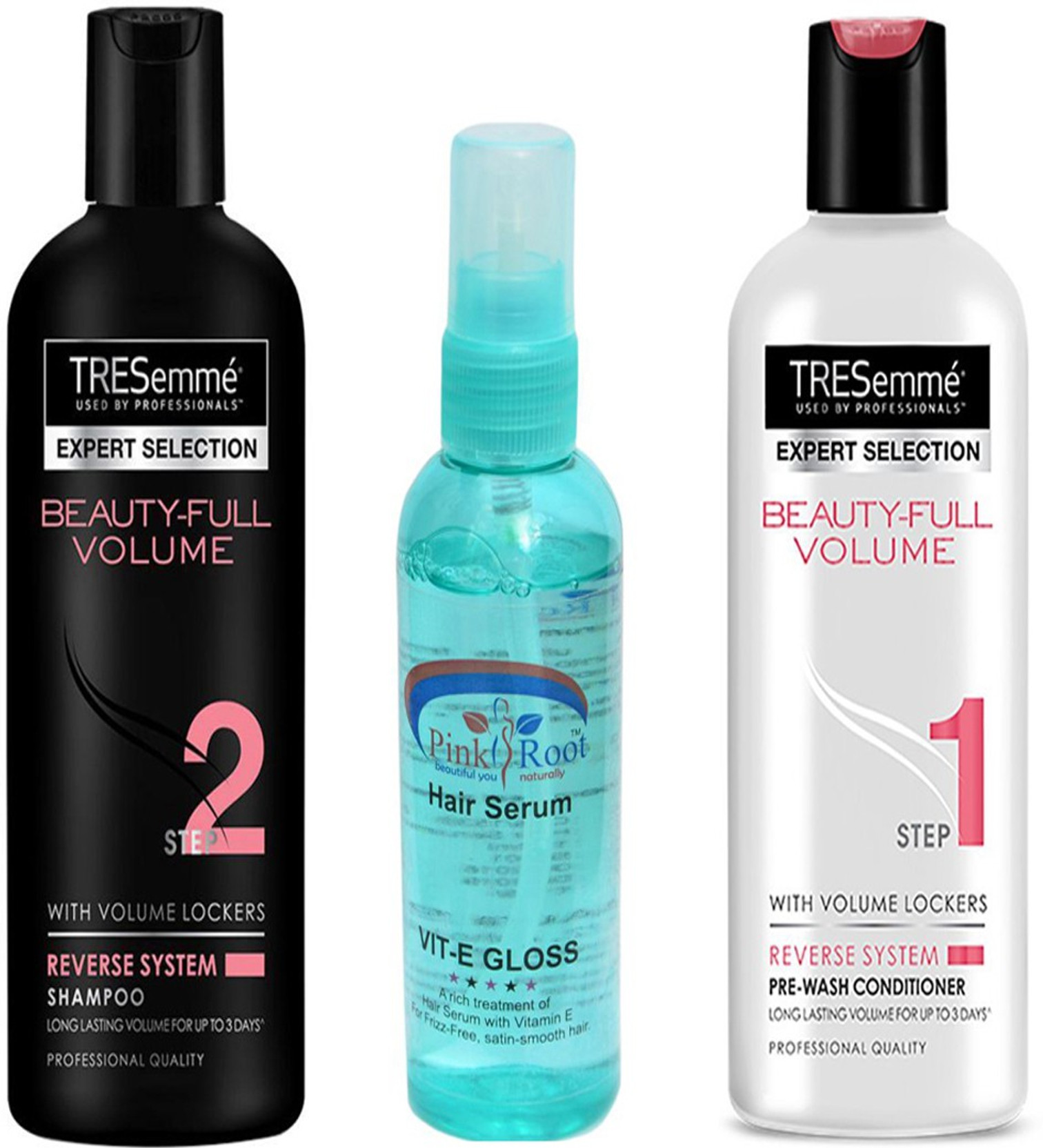 Tresemme Beauty Full Volume Shampoo Conditioner With Pink Root