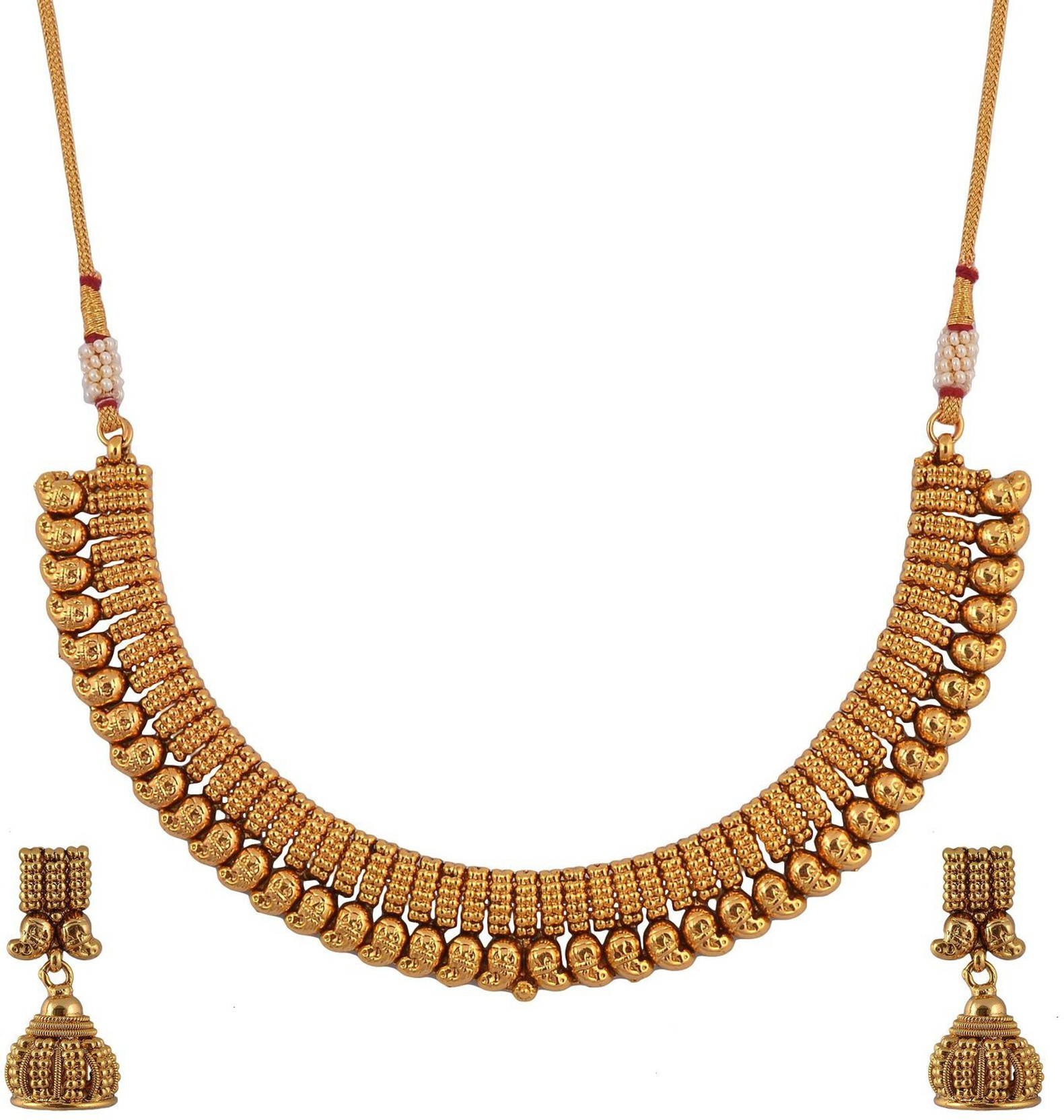 Adwitiya Collection Copper Jewel Set Price in India Buy Adwitiya