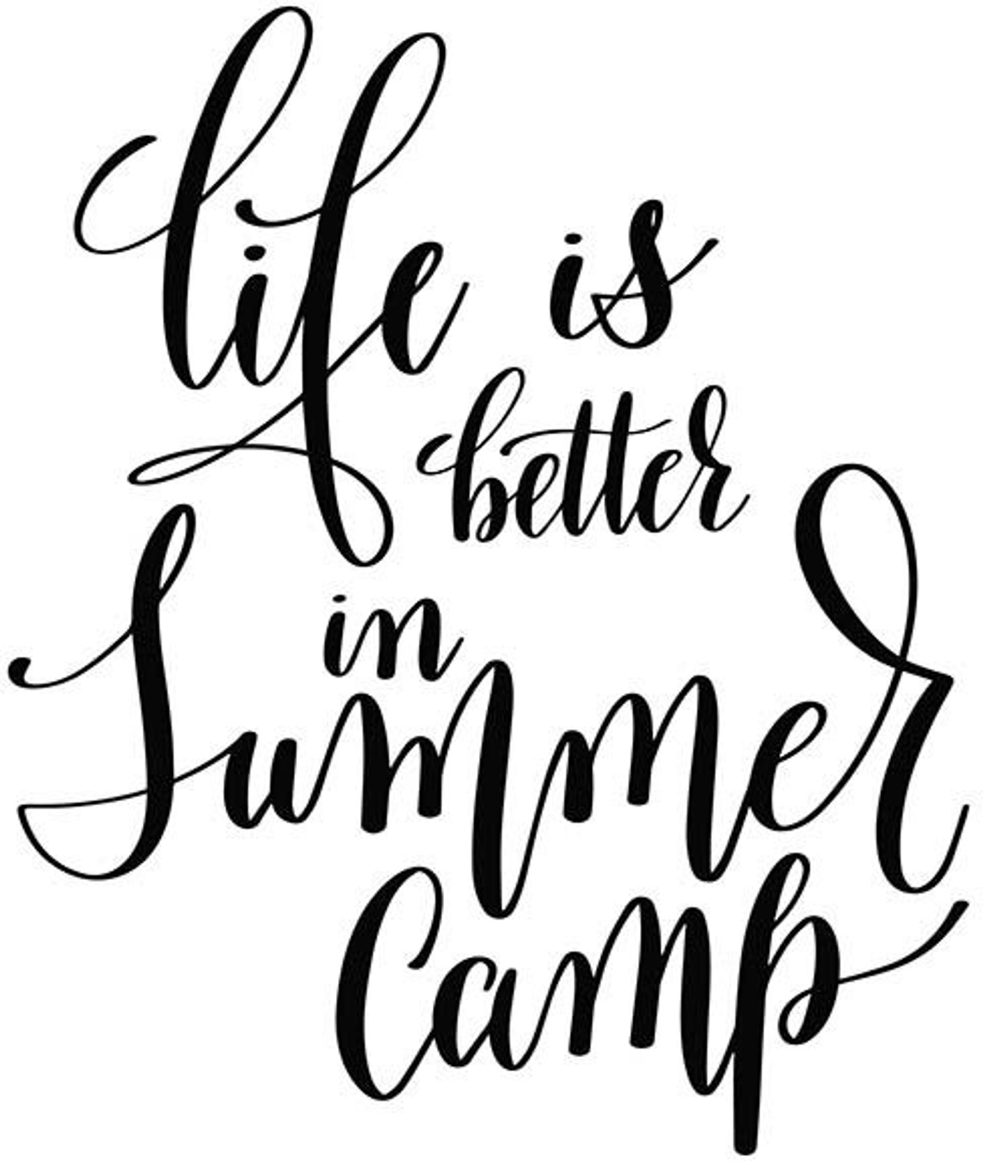 Posters Life Is Better In Summer Camp Printed Poster Funny