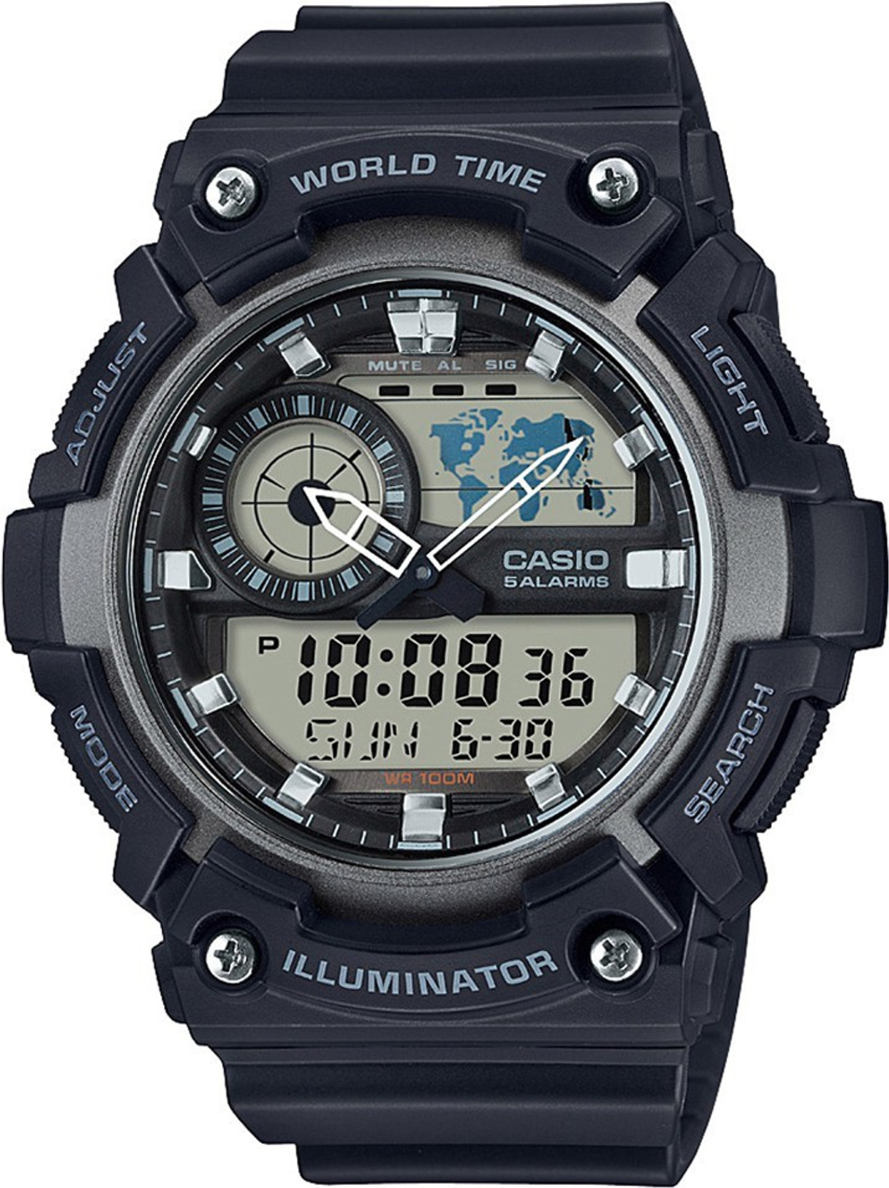 casio ad214 youth combination watch