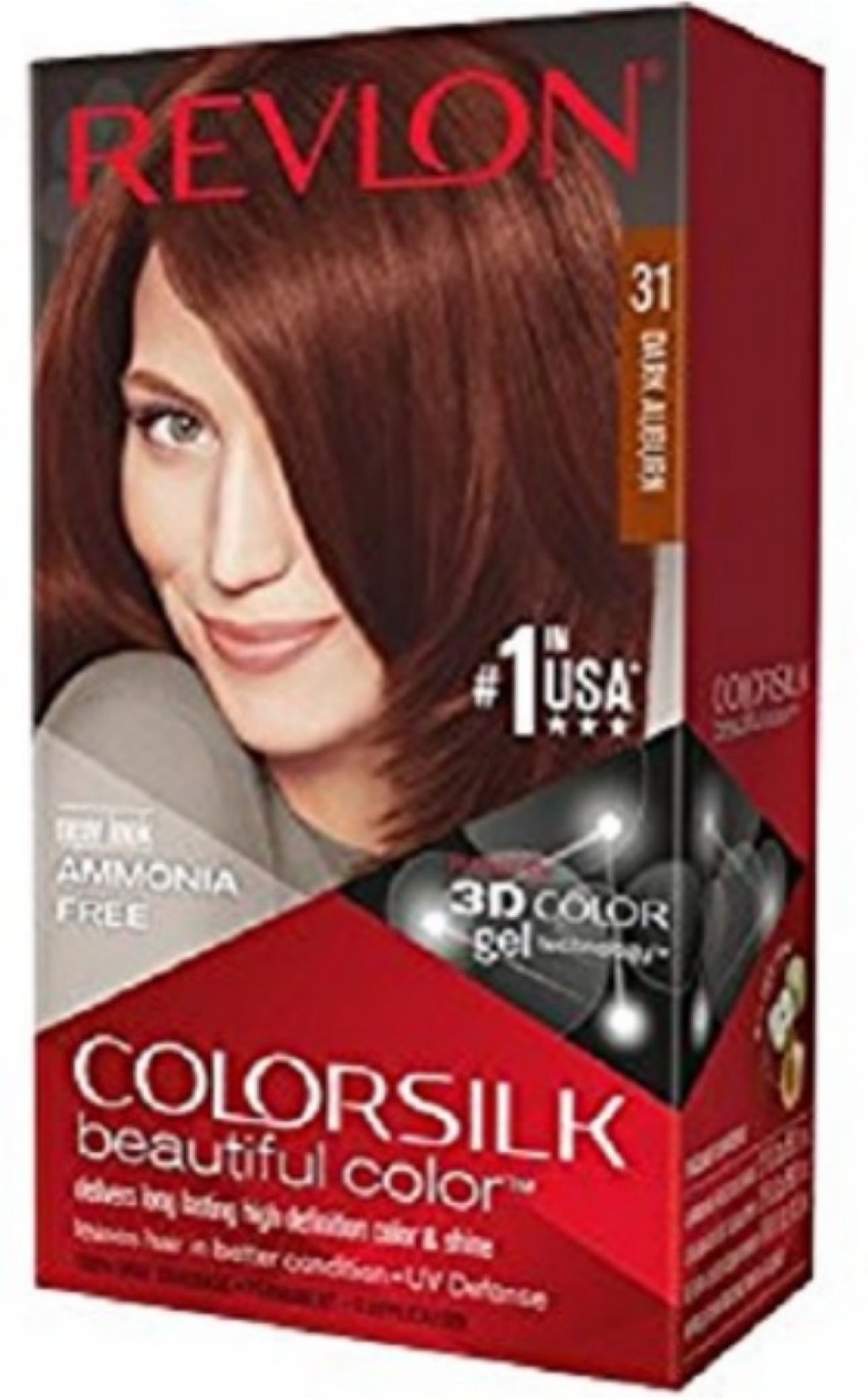 Revlon Colorsilk 3d Color Hair Color 3r Dark Auburn Hair