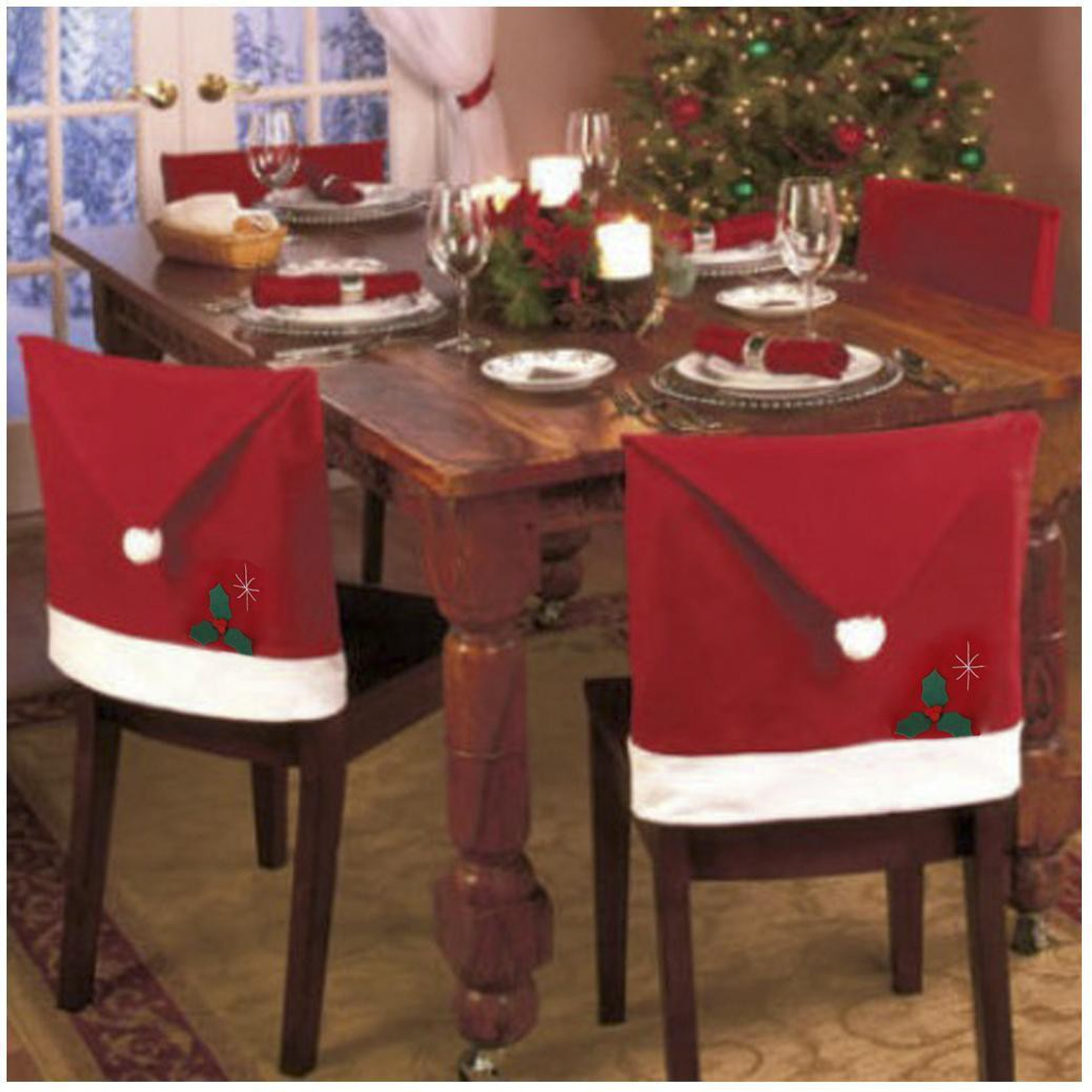 Damask Stretch Velvet Dining Chair Cover Brown Available In 4