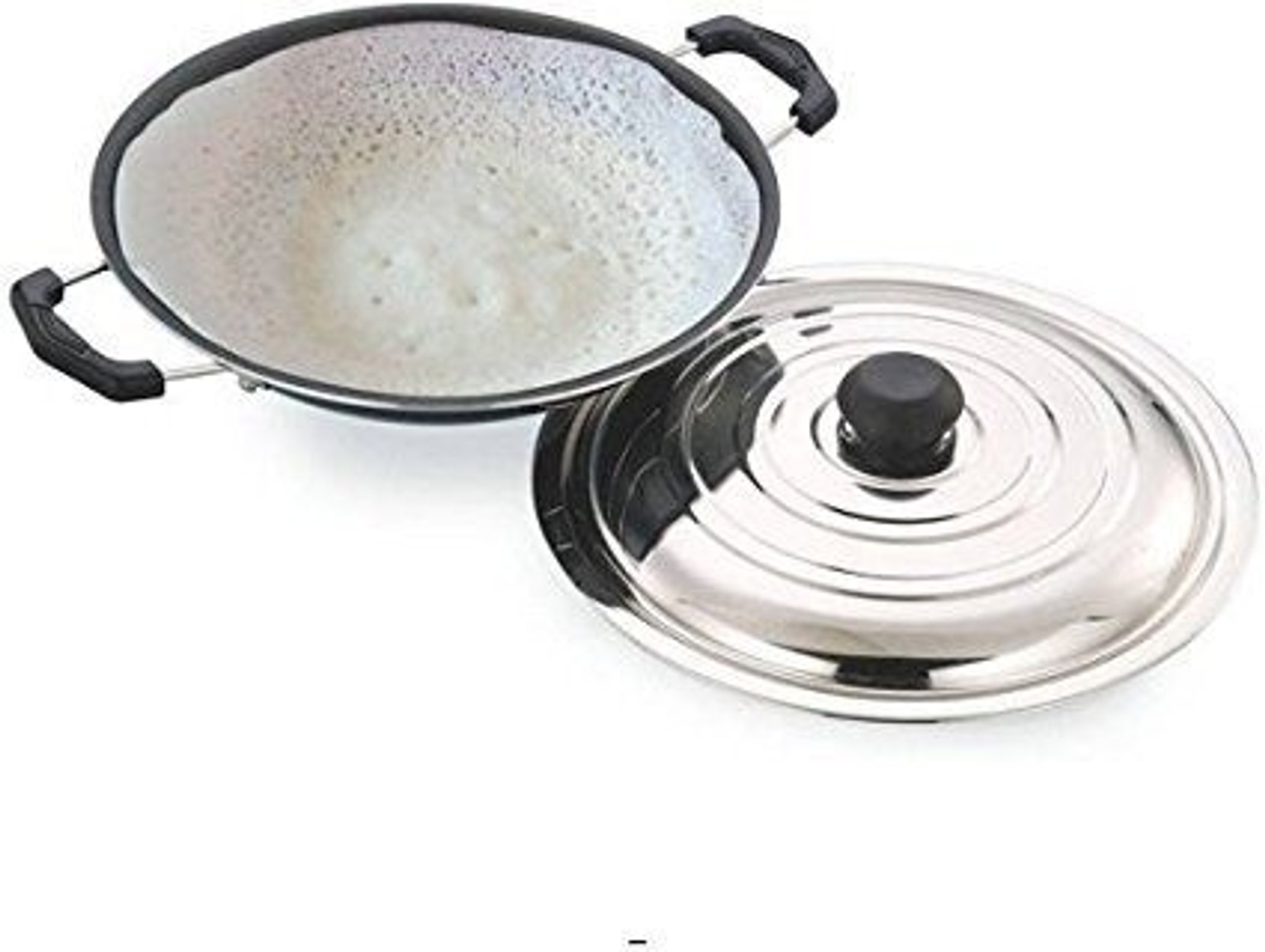 The Kitchen Queen Non Stick Appachetty With Lid 200 Mm 500 Ml
