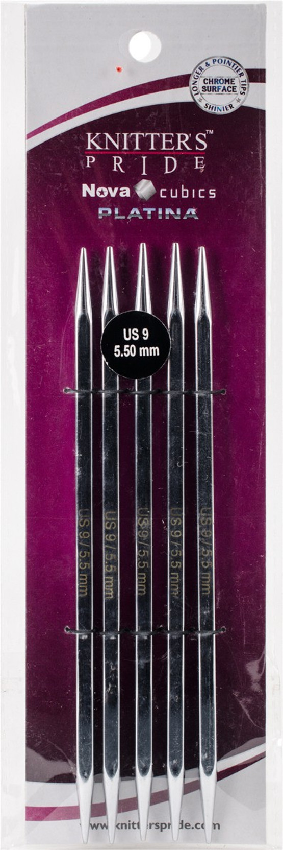 6 Knitters Pride 9//5.5mm Dreamz Double Pointed Needles