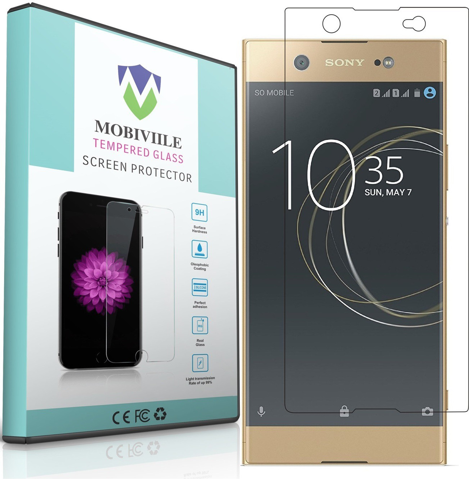 MOBIVIILE Tempered Glass Guard for Sony Xperia XA1 Ultra Dual. ON OFFER