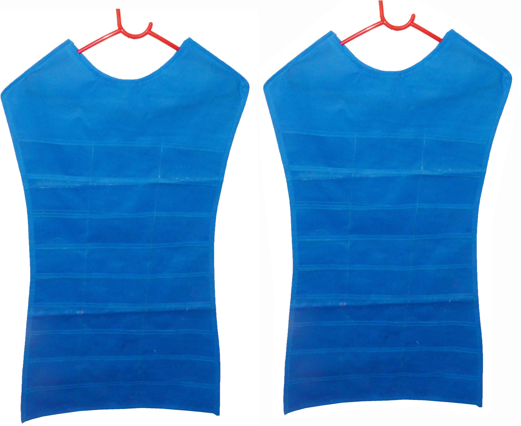 Abhinidi Pack Of 2 Wardrobe Dress Shaped Double Sided Jewelry Ear Rings Holder Hanging Jewellery Organizer Accessories Organizer Vanity Makeup Kit Stationery Organizer Price In India Buy Abhinidi Pack Of 2