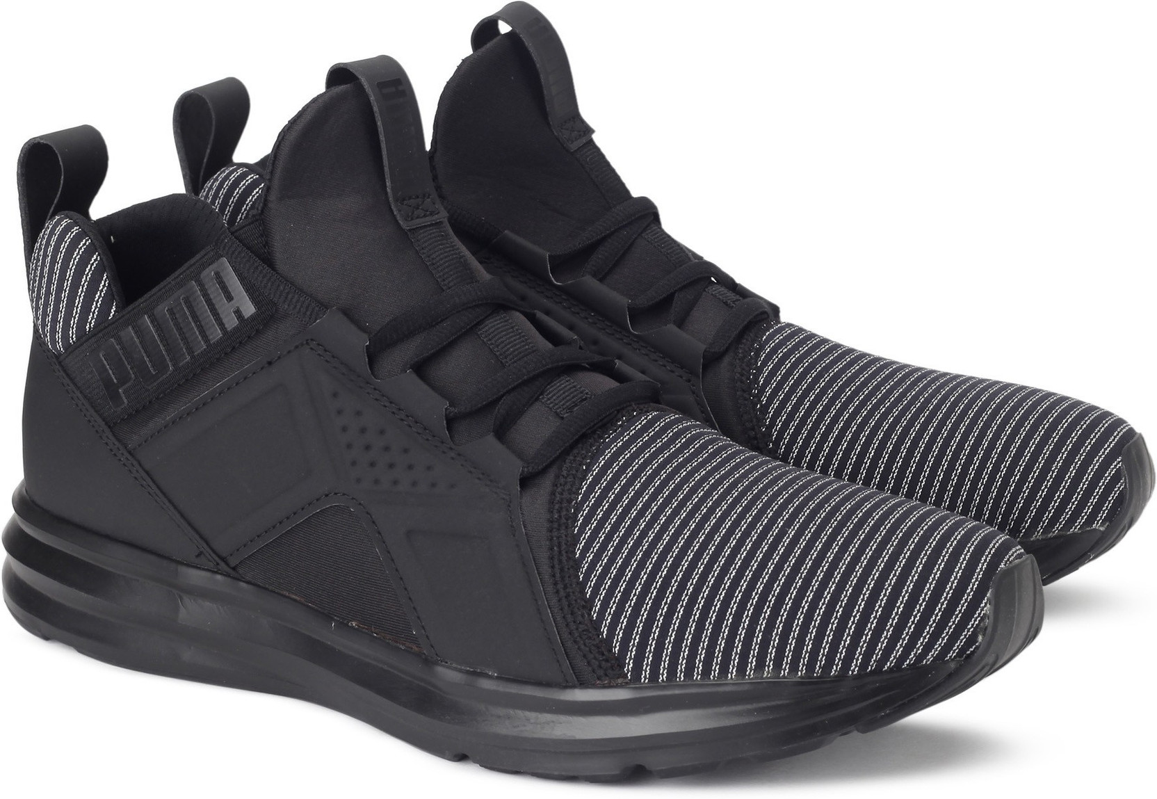 puma shoes black and grey