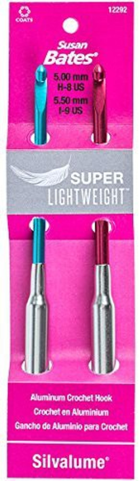 Susan Bates Silvalume Aluminum crochet hook Size N 15 10mm
