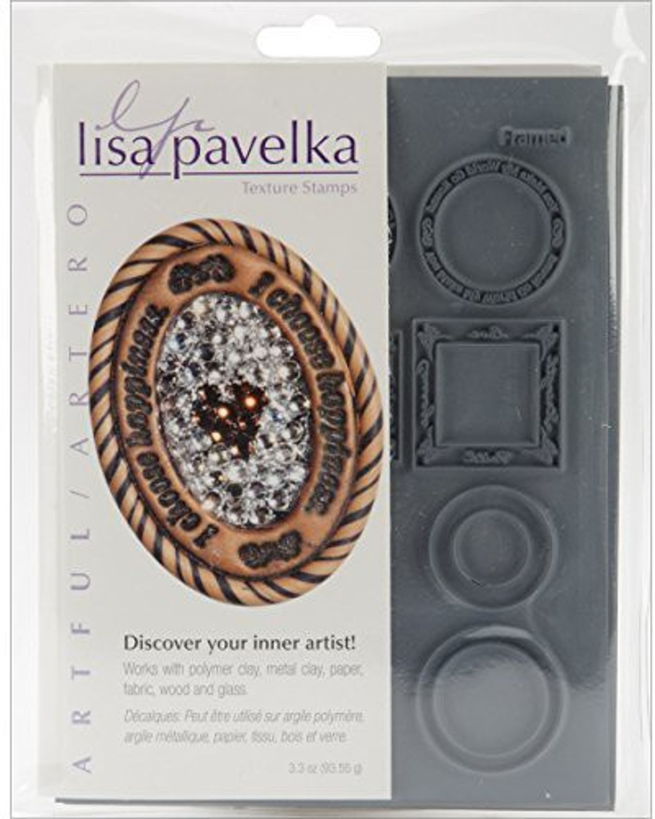 JHB International Inc Great Create Lisa Pavelka Individual Texture Stamp 4.25X5.5 1//Pkg-Paisley