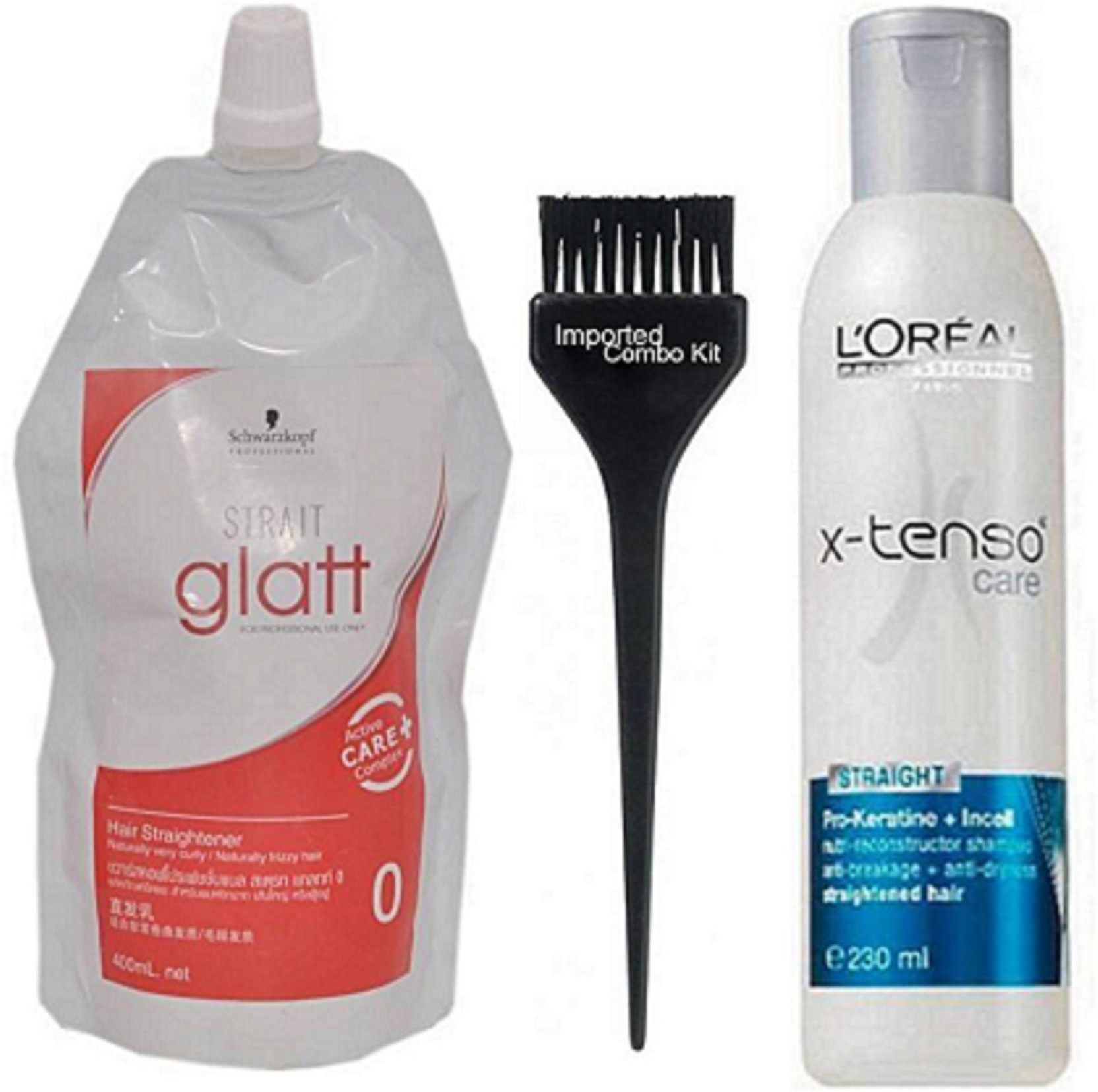 Imported Combo Kit Brush With Schwarzkopf Glatt Hair Rebonding