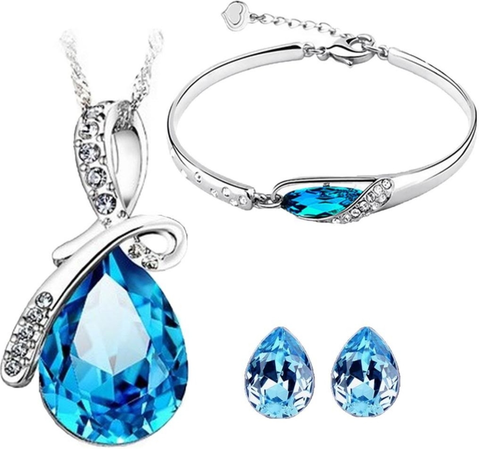 Cyan Alloy Jewel Set Price in India - Buy Cyan Alloy Jewel Set Online ...