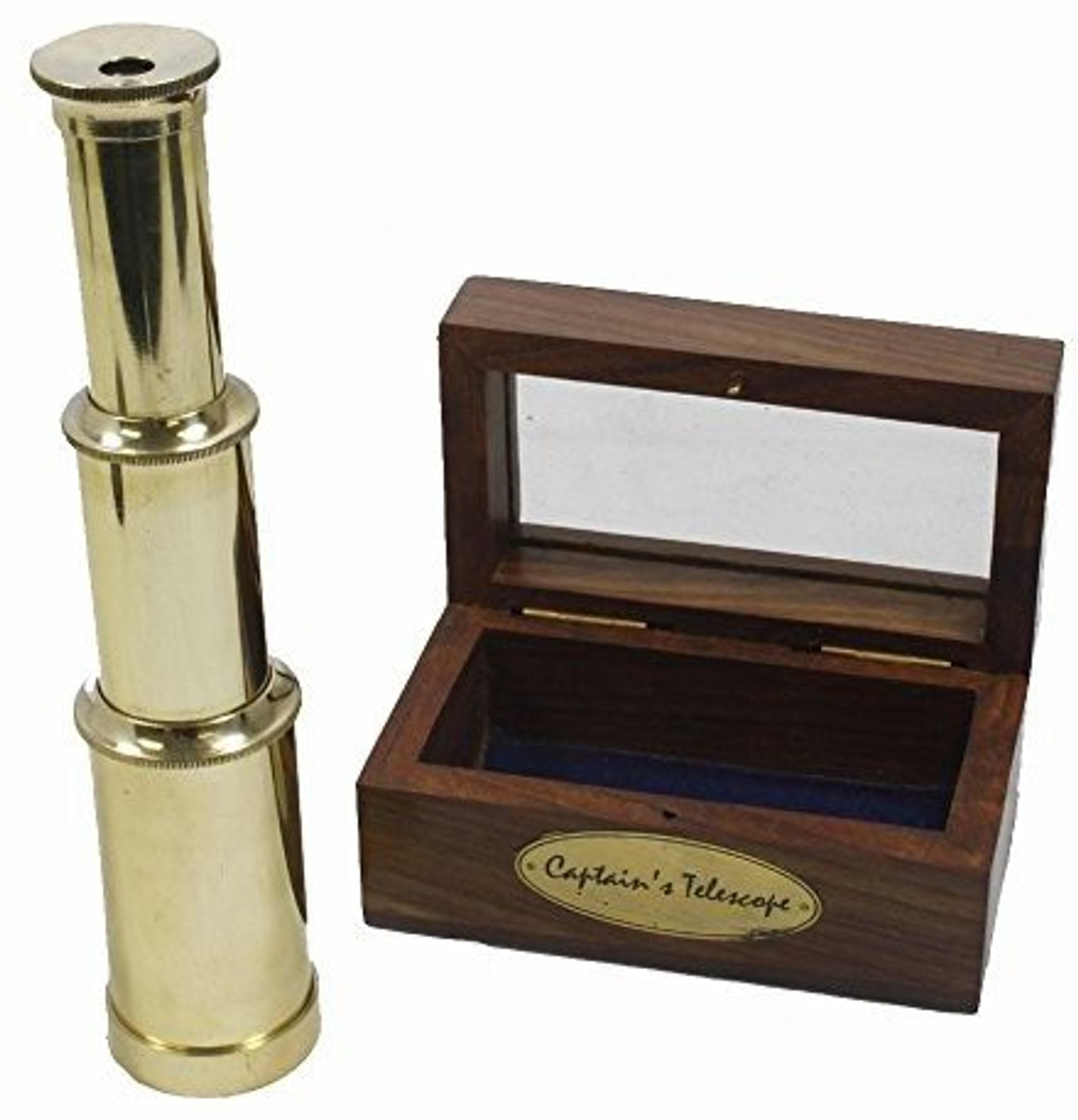 NAUTICALMART 6 Handheld Brass Telescope Pirate Navigation