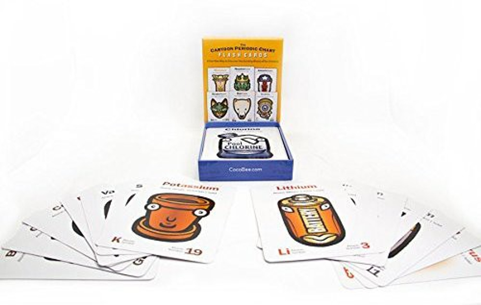 Generic The Cartoon Periodic Chart Flash Cards Gear Apparel