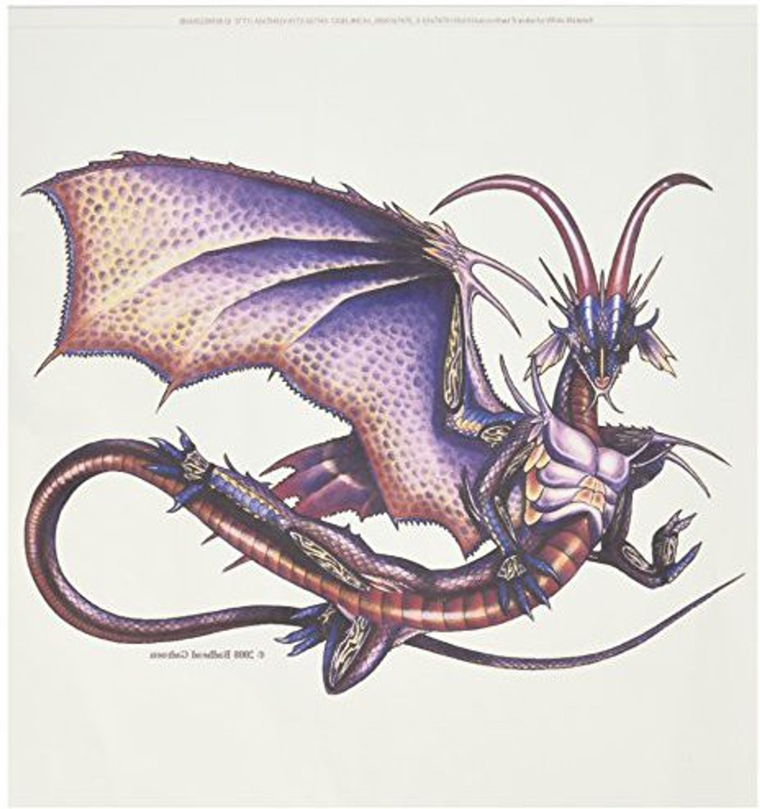 3drose Monarch Dragon Fantasy Art Iron On Heat Transfer For